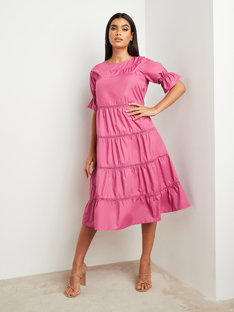 فستان ميدي بأكمام متوسطة من ستايلي-women-clothing-dresses-image-6