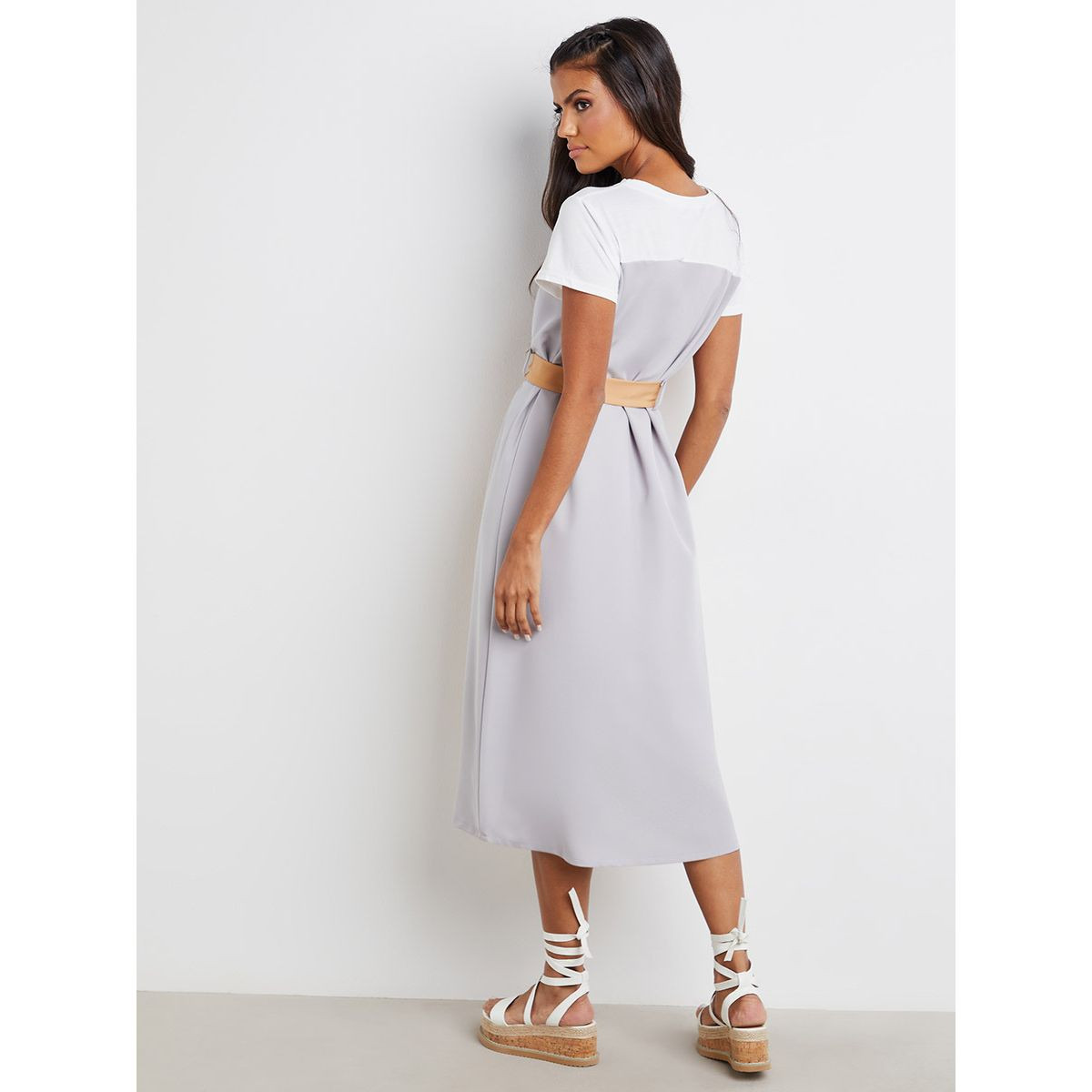 فستان ميدي بحزام خصر من ستايلي-women-clothing-dresses-image-5