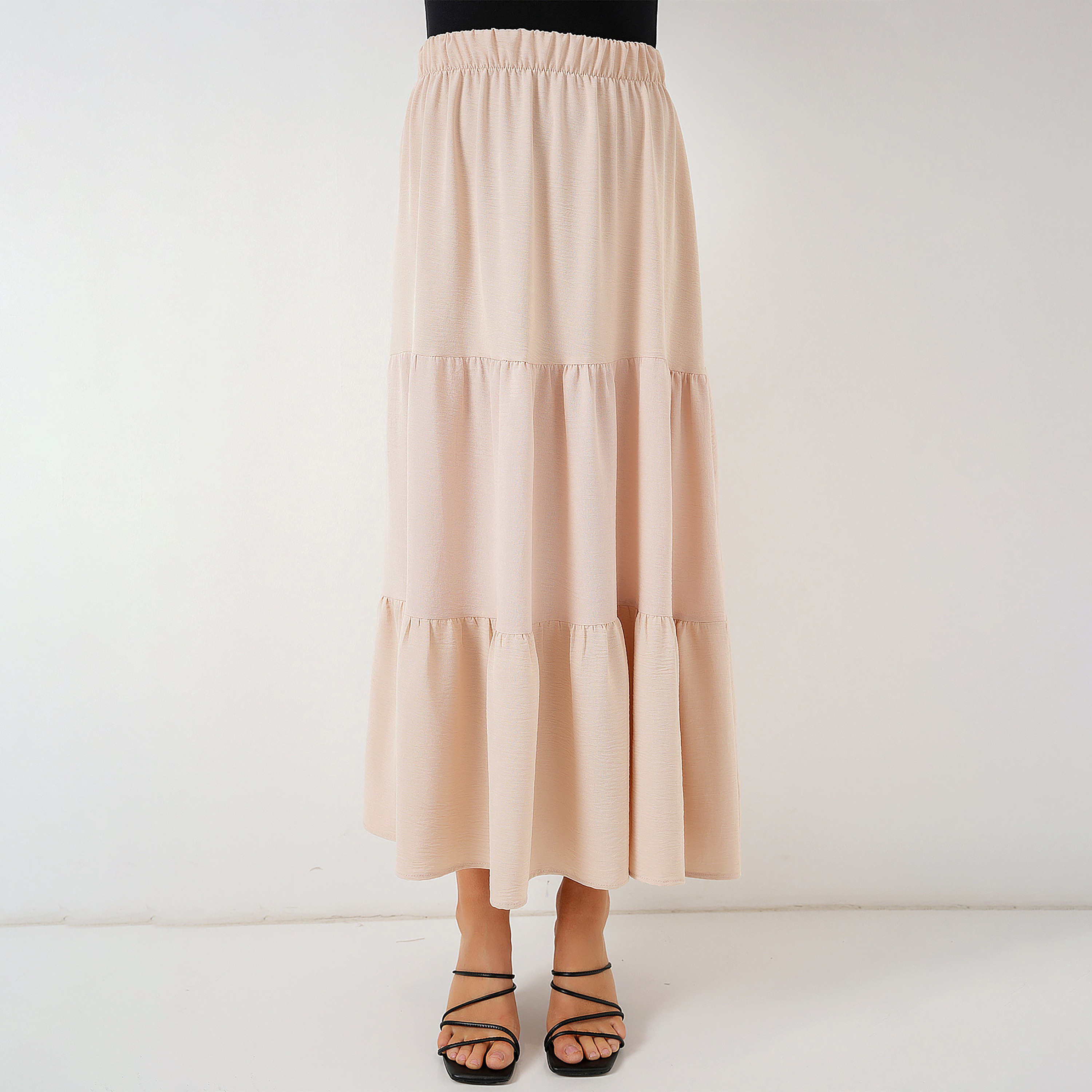 تنورة ماكسي نسائية بطبقات من بيجدارت-women-clothing-bottoms-skirts-image-1