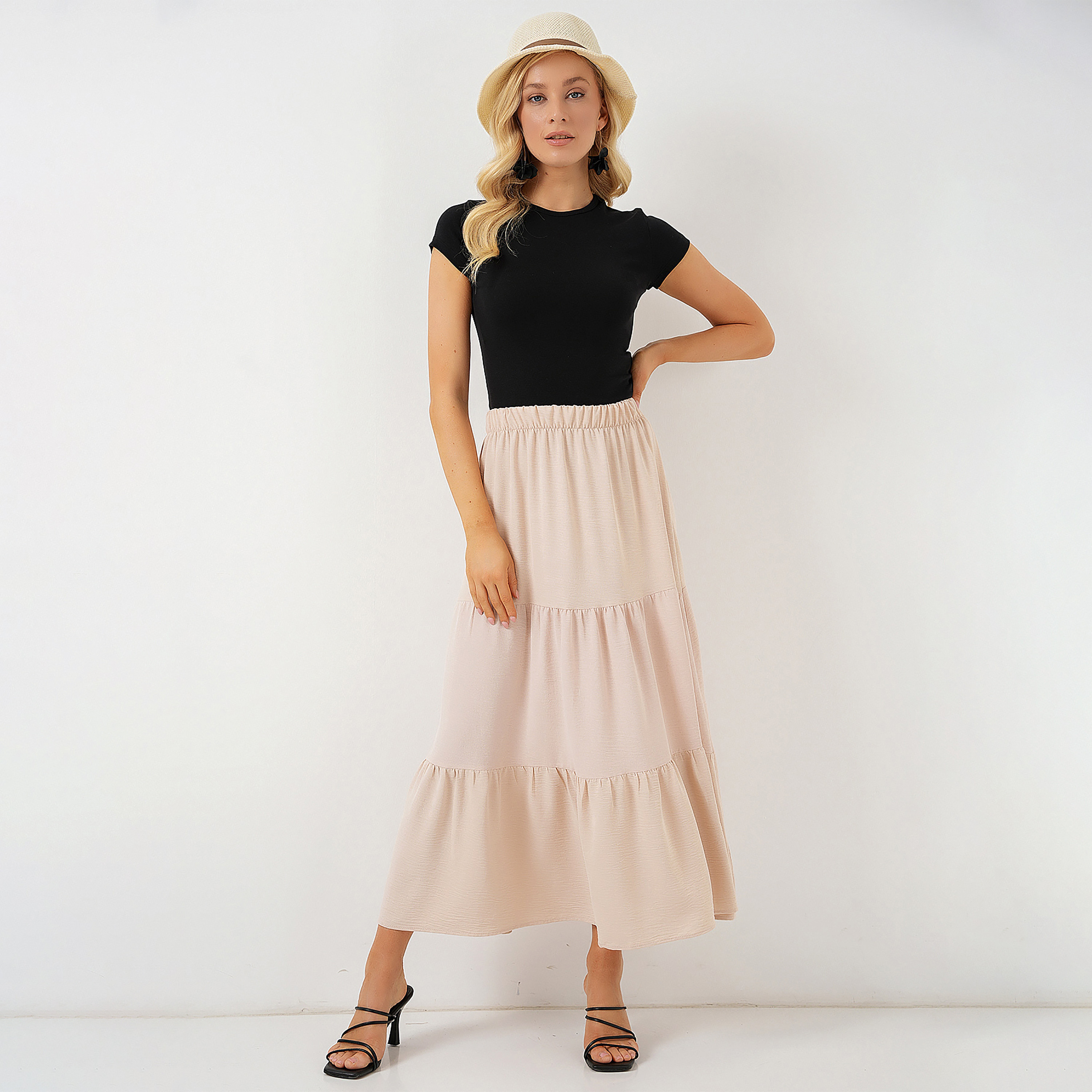 تنورة ماكسي نسائية بطبقات من بيجدارت-women-clothing-bottoms-skirts-image-2