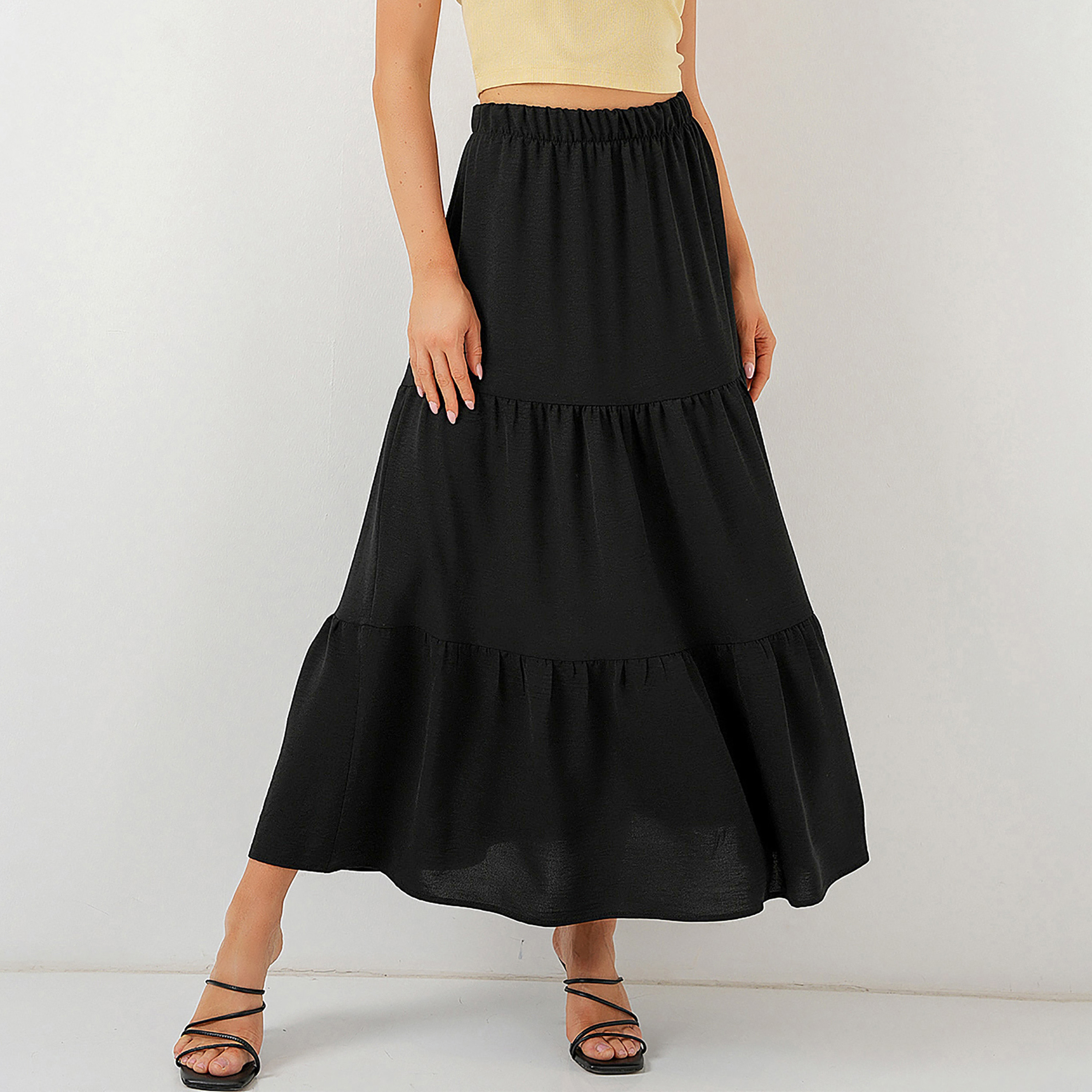 تنورة ماكسي نسائية بطبقات من بيجدارت-women-clothing-bottoms-skirts-image-5
