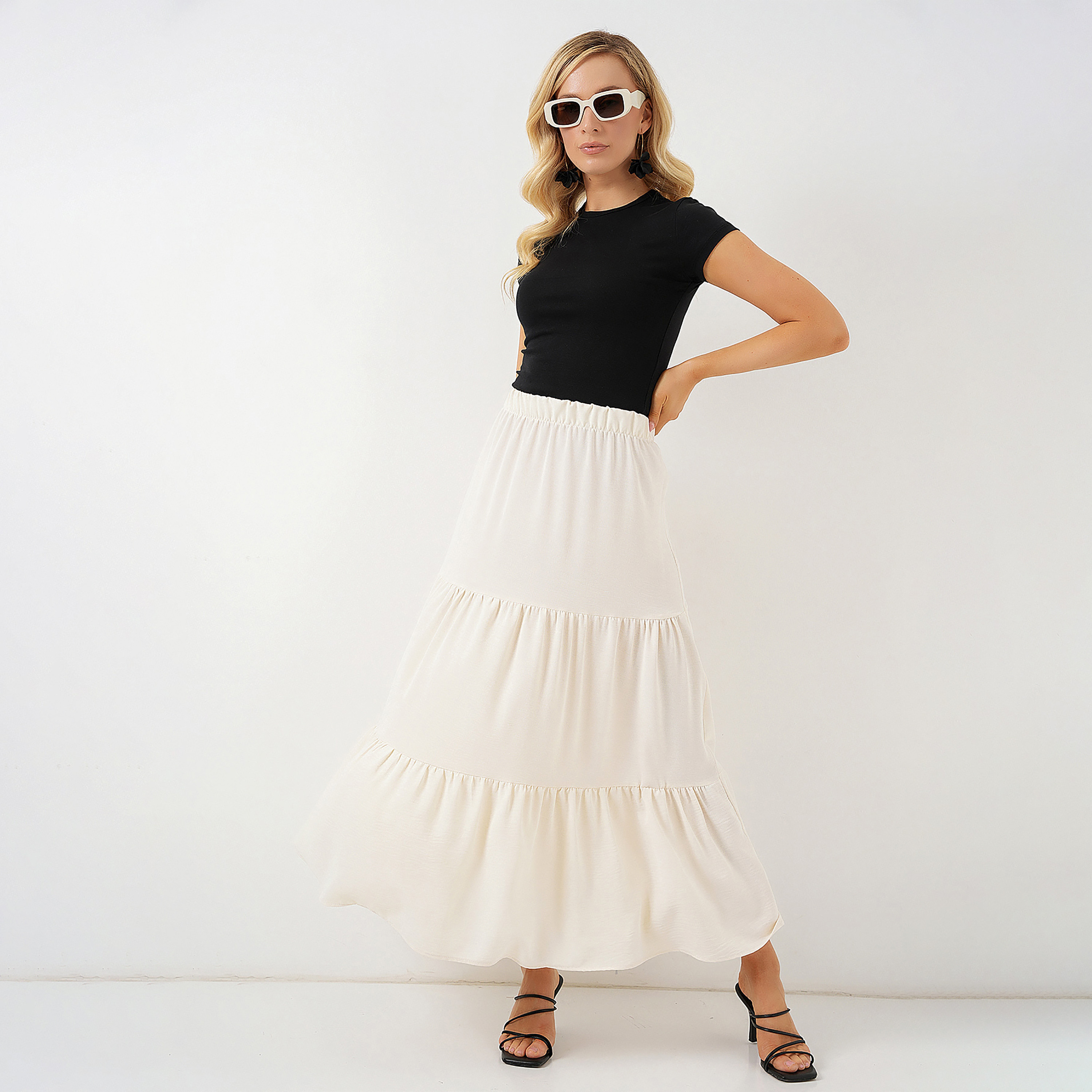 تنورة ماكسي نسائية بطبقات من بيجدارت-women-clothing-bottoms-skirts-image-15