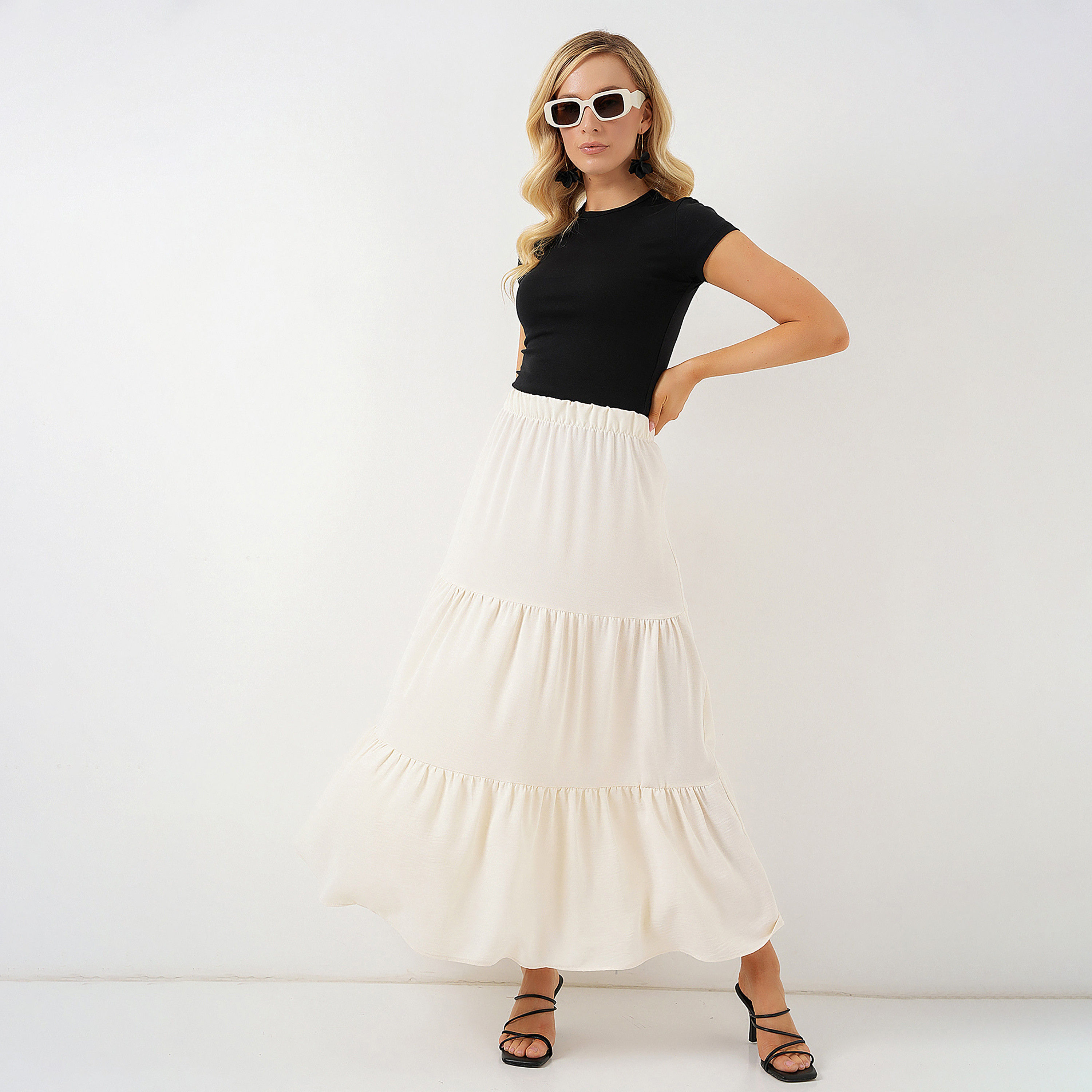تنورة ماكسي نسائية بطبقات من بيجدارت-women-clothing-bottoms-skirts-image-15