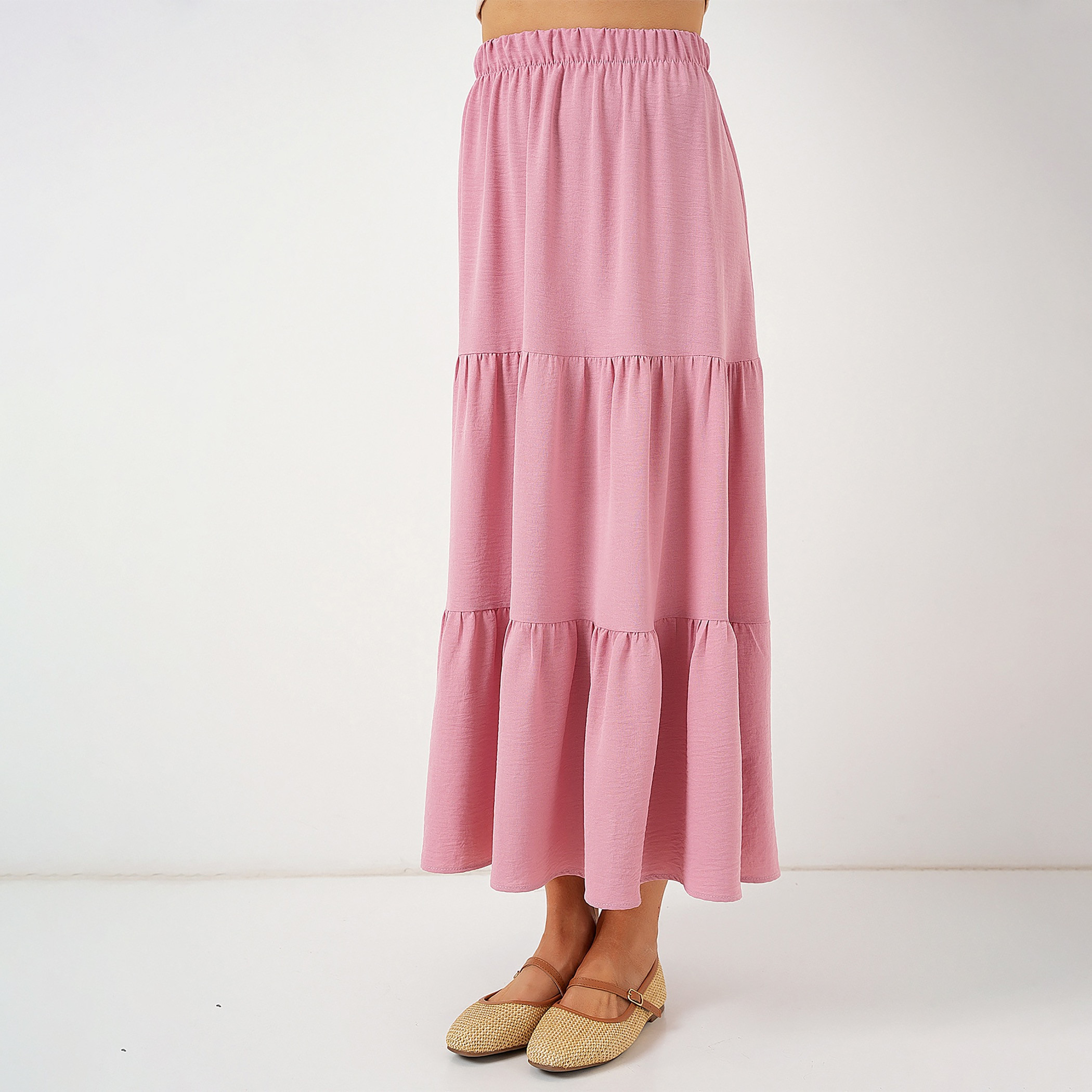 تنورة ماكسي نسائية بطبقات من بيجدارت-women-clothing-bottoms-skirts-image-26