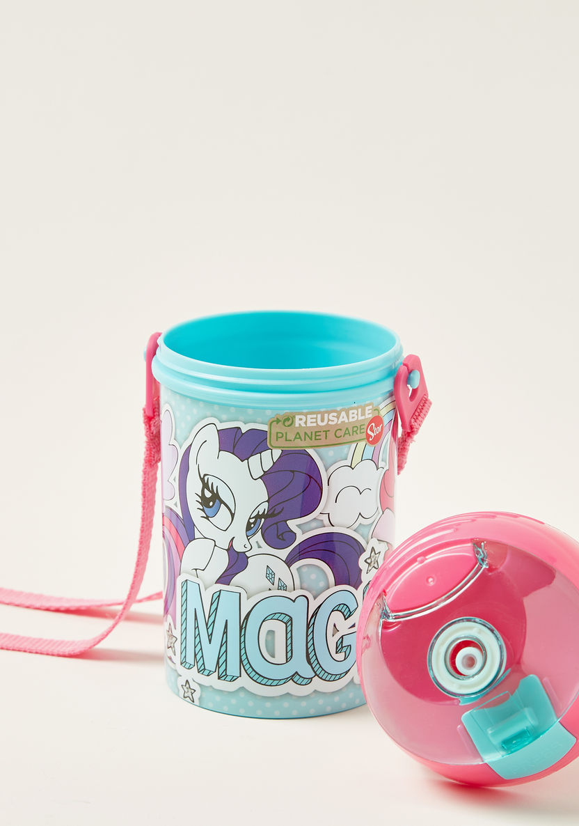 My Little Pony: A New Generation Printed Canteen Bottle with Strap - 450 ml-Mealtime Essentials-image-3