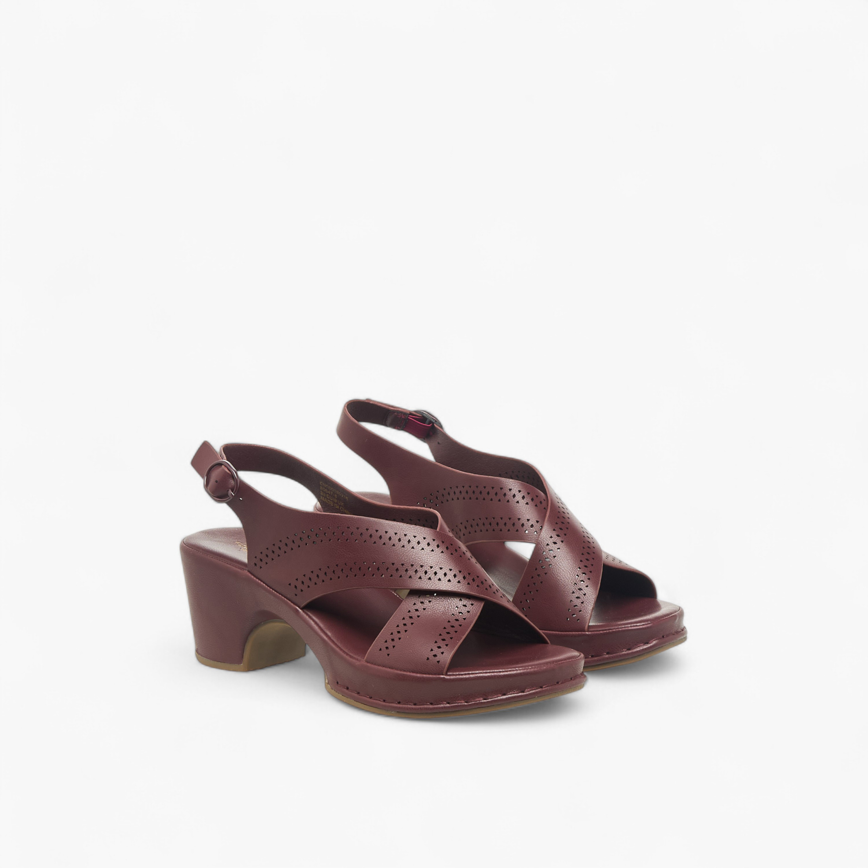 Flora Bella Women Perforated Cross Strap Block Heel Sandals-women-shoes-sandals-heeled-image-1