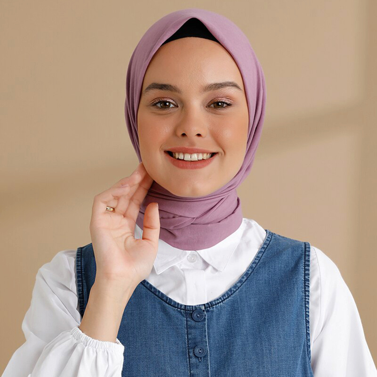 Modanisa Women Lilac Solid Hijab Scarf-women-arabicclothing-headscarf-hijab-image-1
