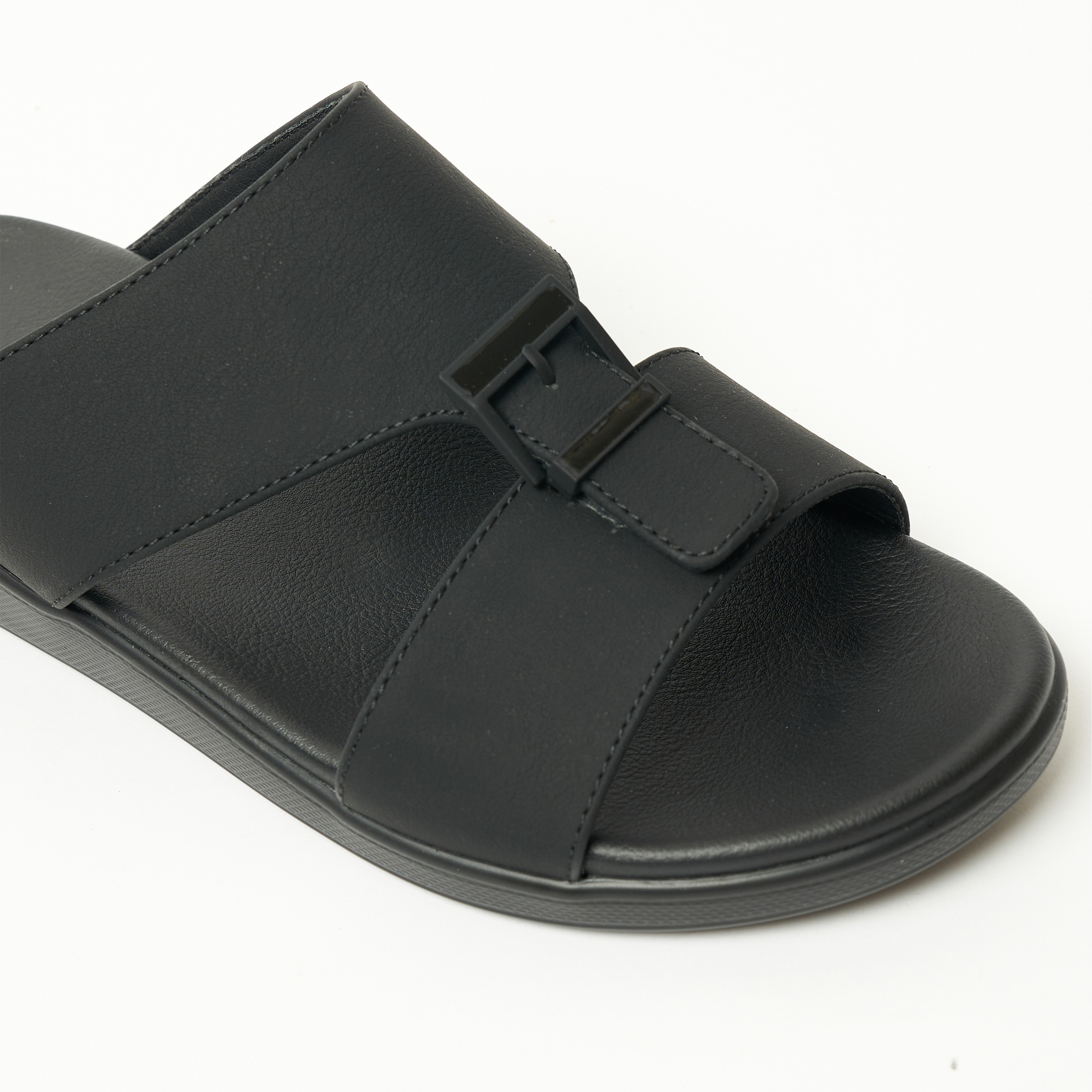 Geoomnii Men's Slip On Zosimo Slide Sandals | 8075-10-BLACK-men-shoes-sandals-image-4