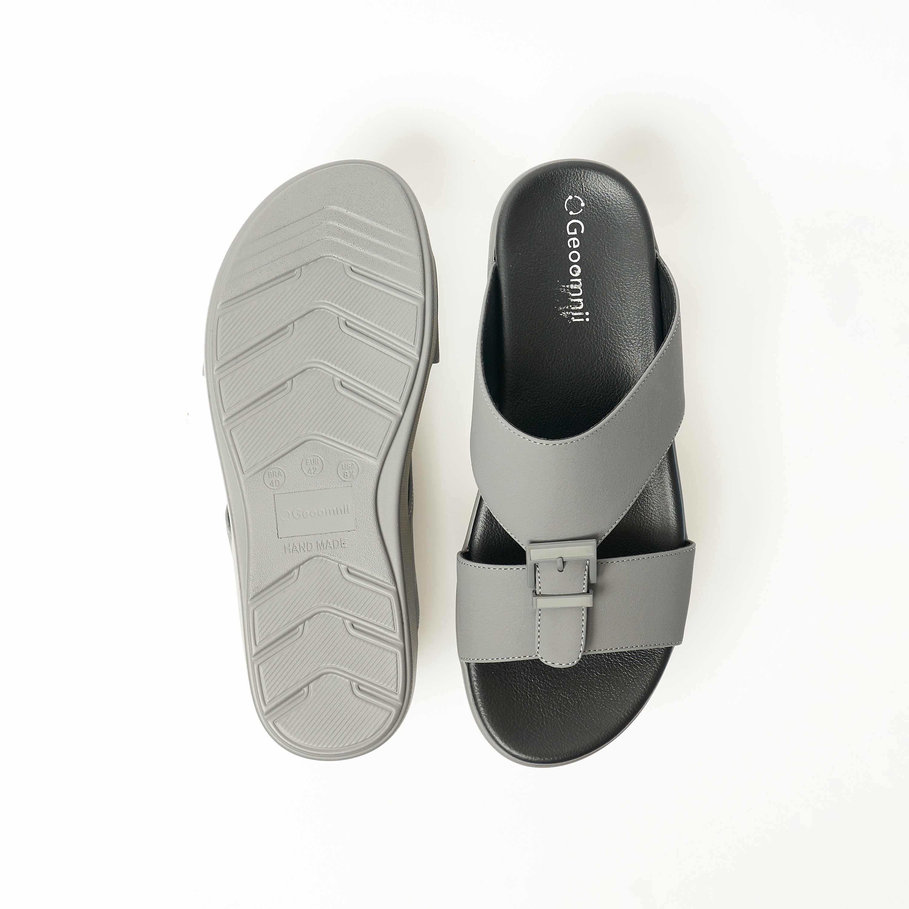 جيومني- صندل يمايا سهل الارتداء للرجال | 8075-10-Dk Grey-men-shoes-sandals-image-2