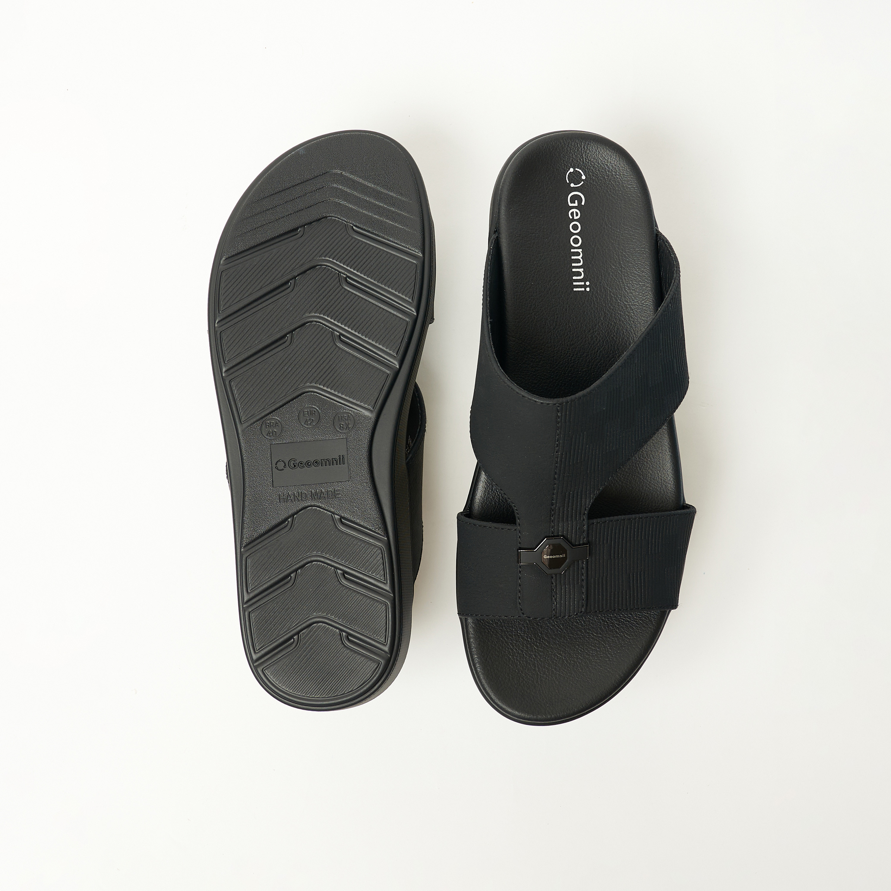 جيومني- صندل اورسولا سهل الارتداء للرجال | 8075-5-BLACK-men-shoes-sandals-image-2