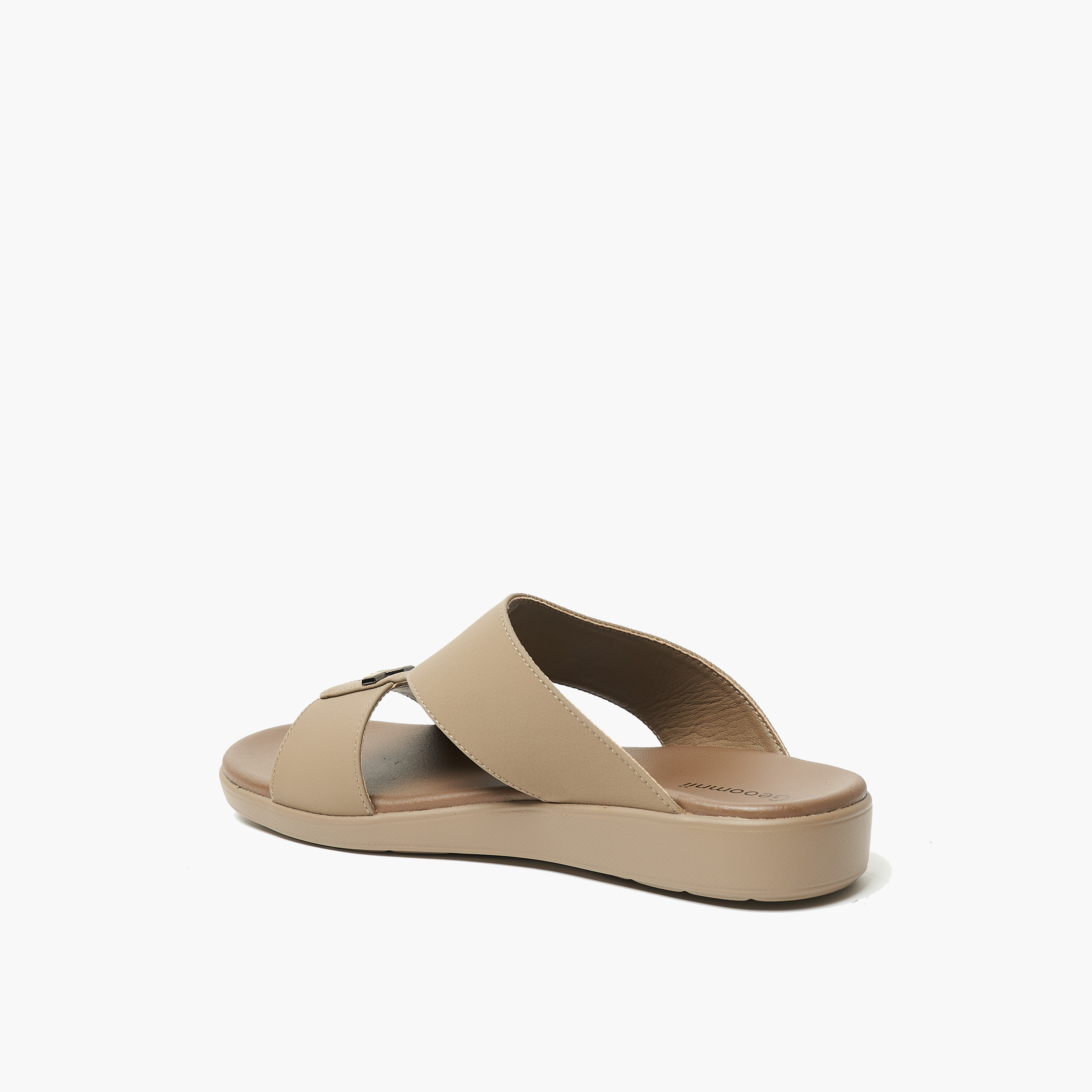 Geoomnii Men's Slip On Rhiannon Arabic Sandals | 8075-5-Khaki-men-shoes-sandals-image-5