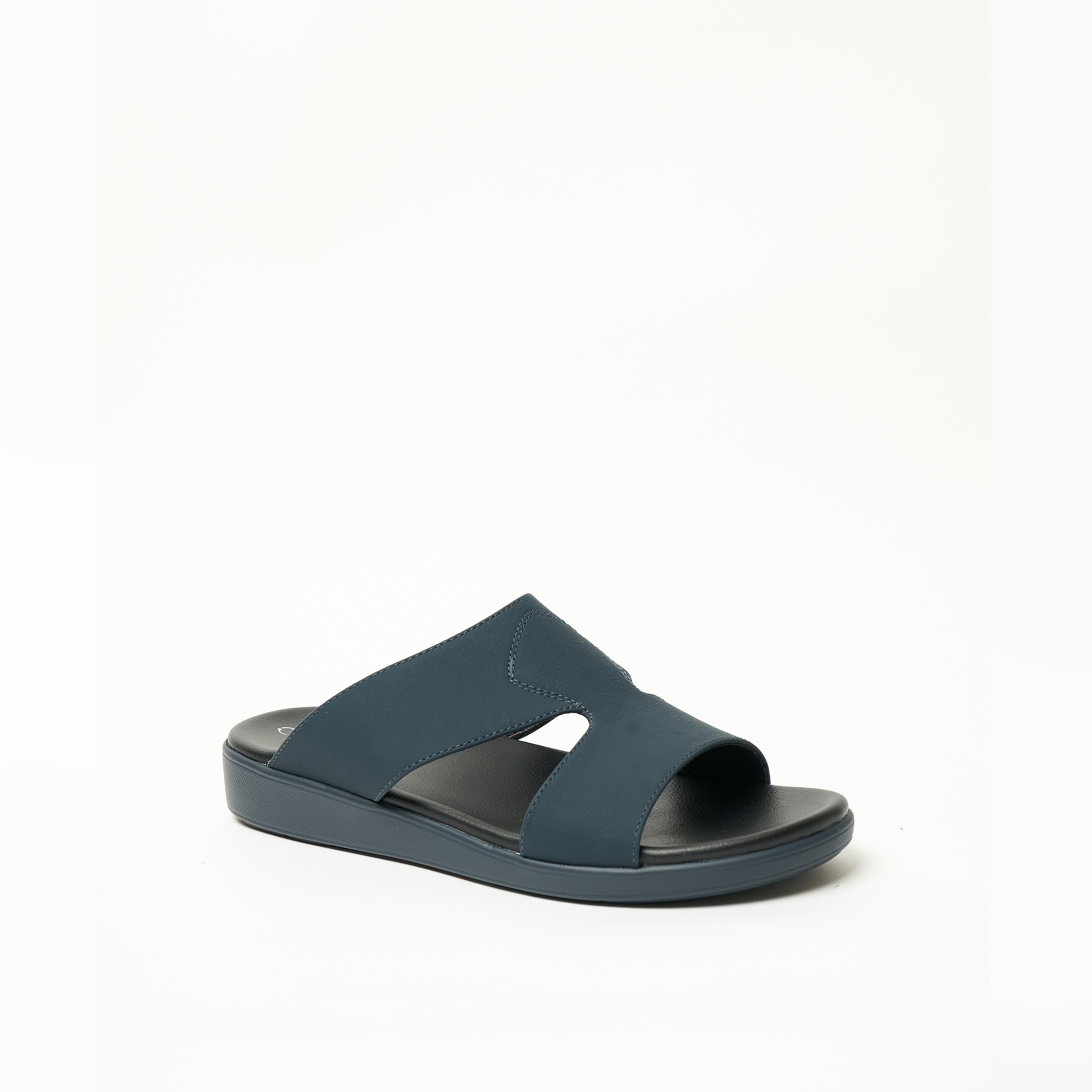 Geoomnii Men's Slip On Hester Slide Sandals | 8075-6-NAVY-men-shoes-sandals-image-1
