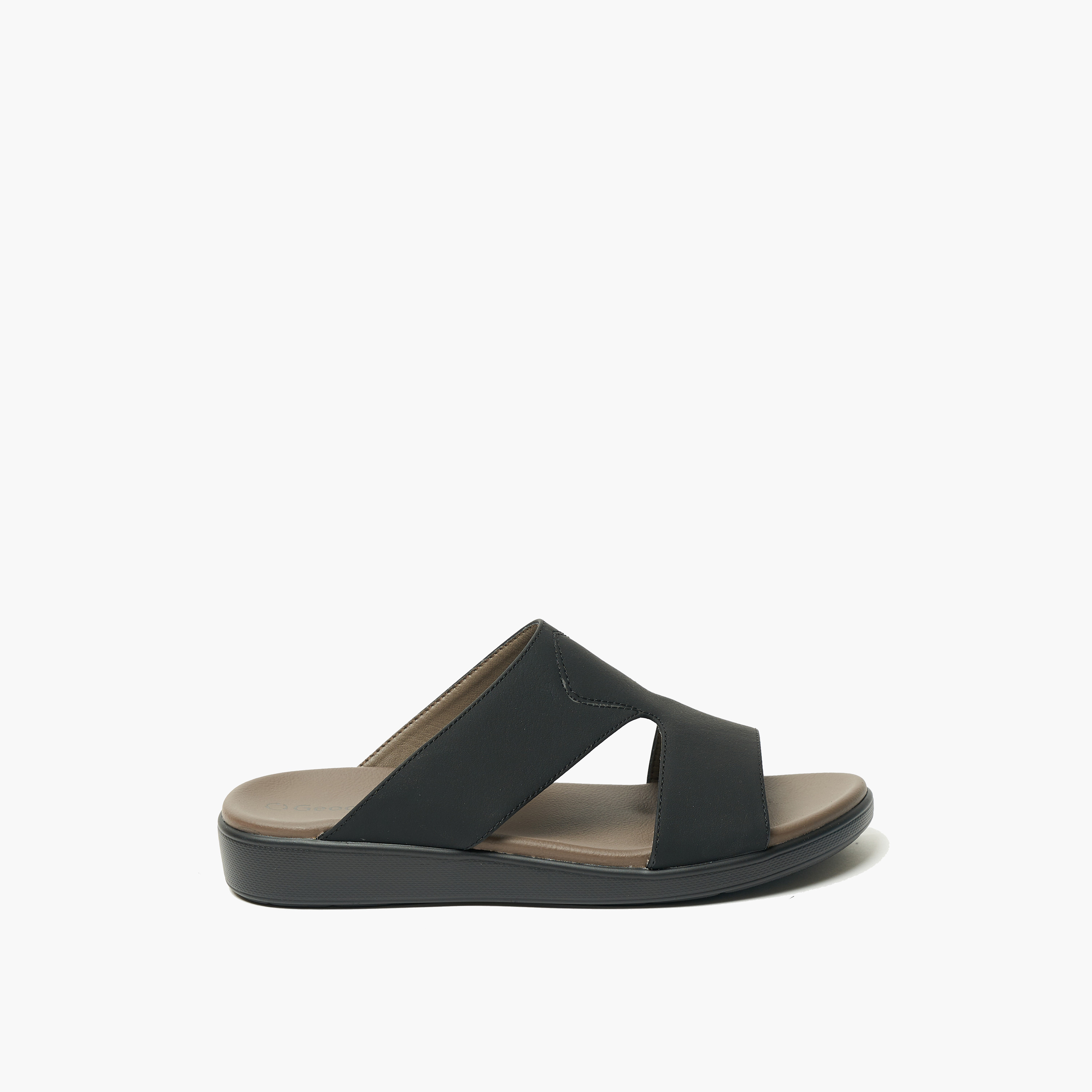 Geoomnii Men's Slip On Malakai Arabic Sandals | 8075-6-BLACK-men-shoes-sandals-image-4