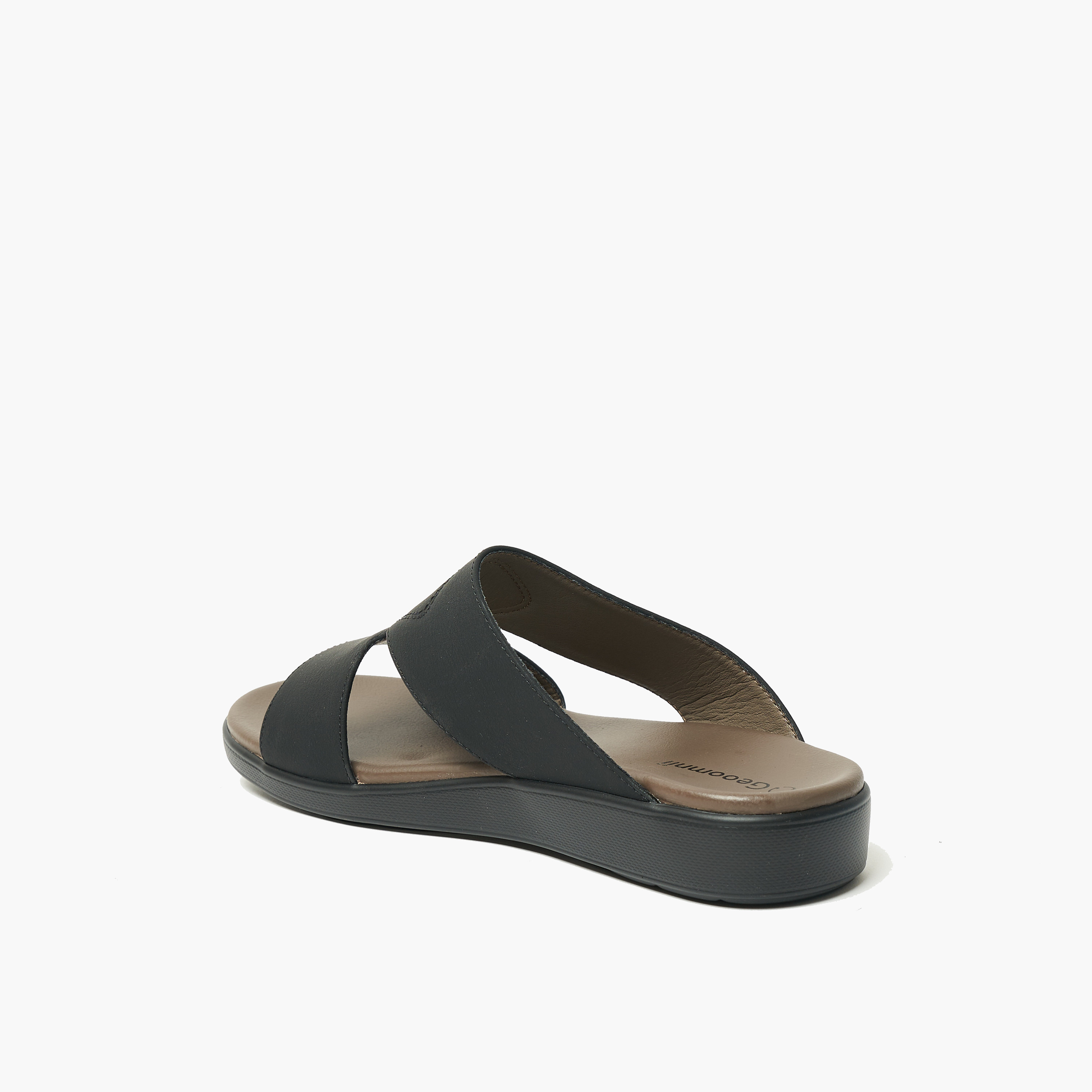 Geoomnii Men's Slip On Malakai Arabic Sandals | 8075-6-BLACK-men-shoes-sandals-image-5