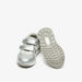 Barefeet Metallic Sneakers with Hook and Loop Closure-Girl%27s Sneakers-thumbnail-1