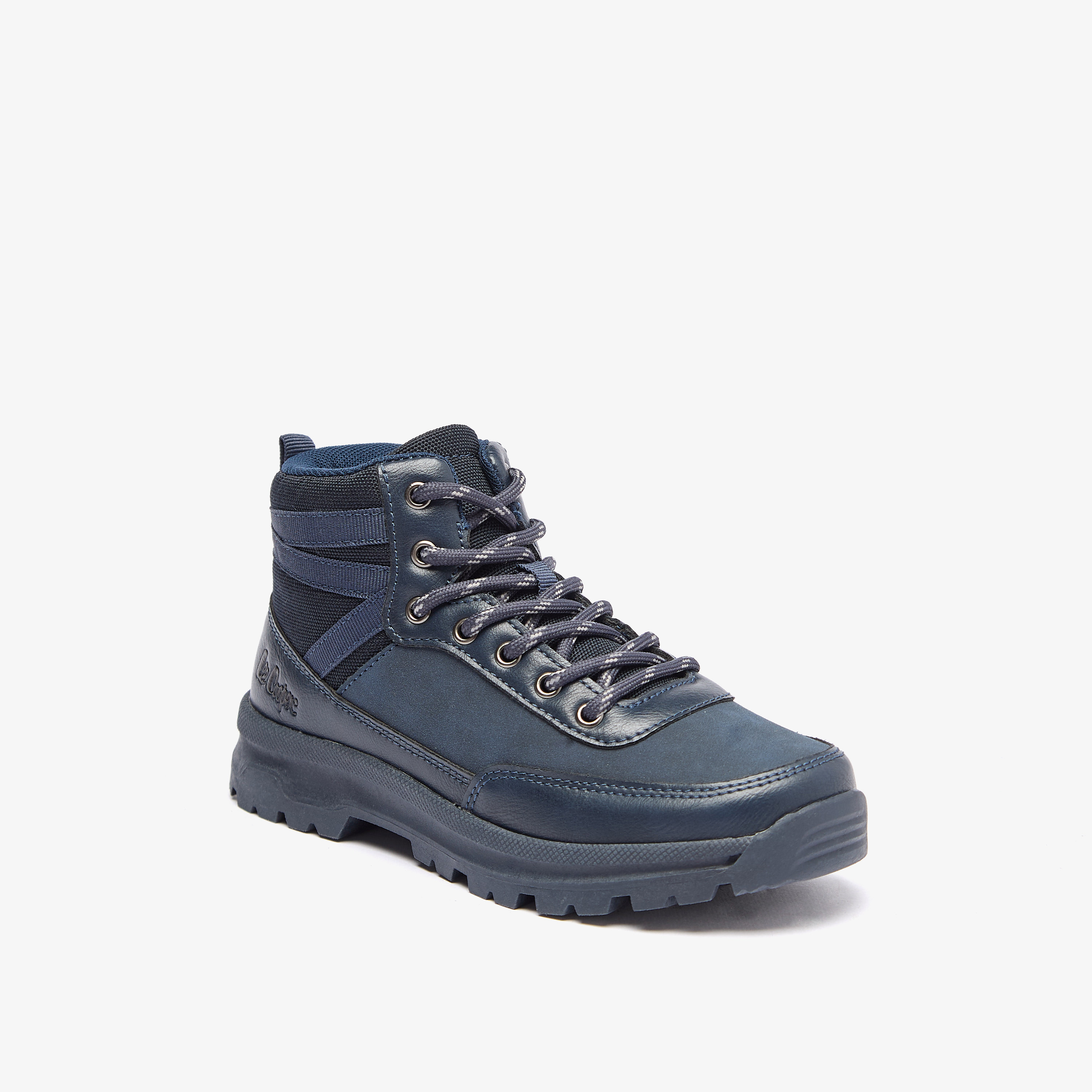 بوت سادة بكاحل منخفض وإغلاق بسحاب للأولاد من لي كوبر-boys-shoes-boots-image-6