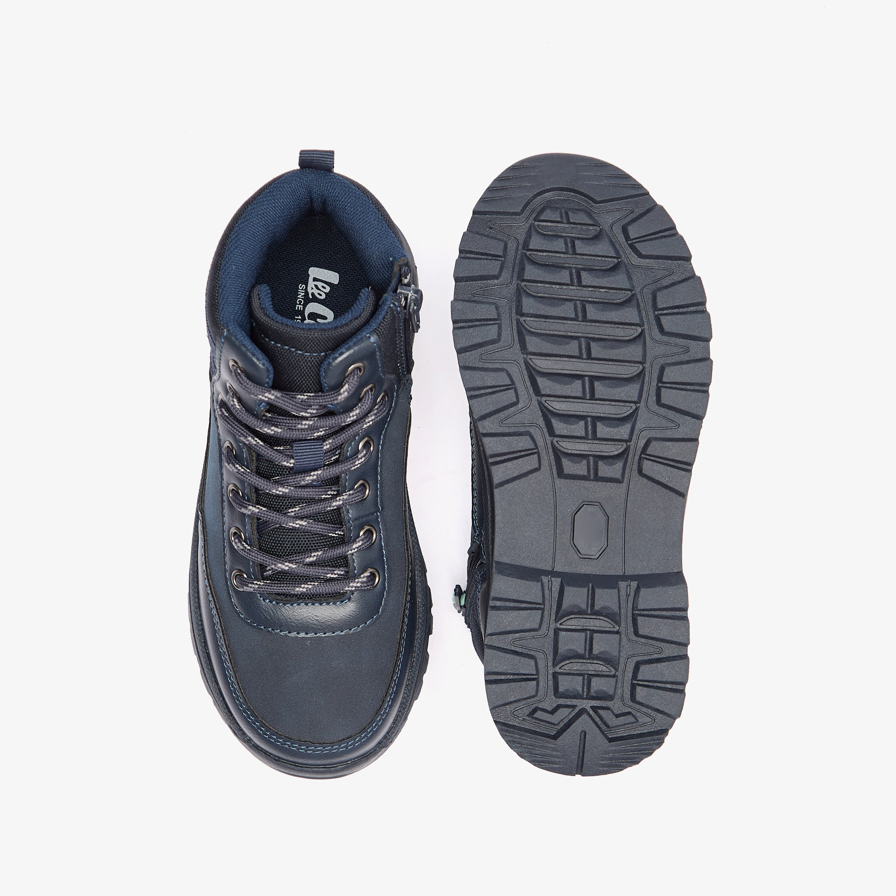 بوت سادة بكاحل منخفض وإغلاق بسحاب للأولاد من لي كوبر-boys-shoes-boots-image-9