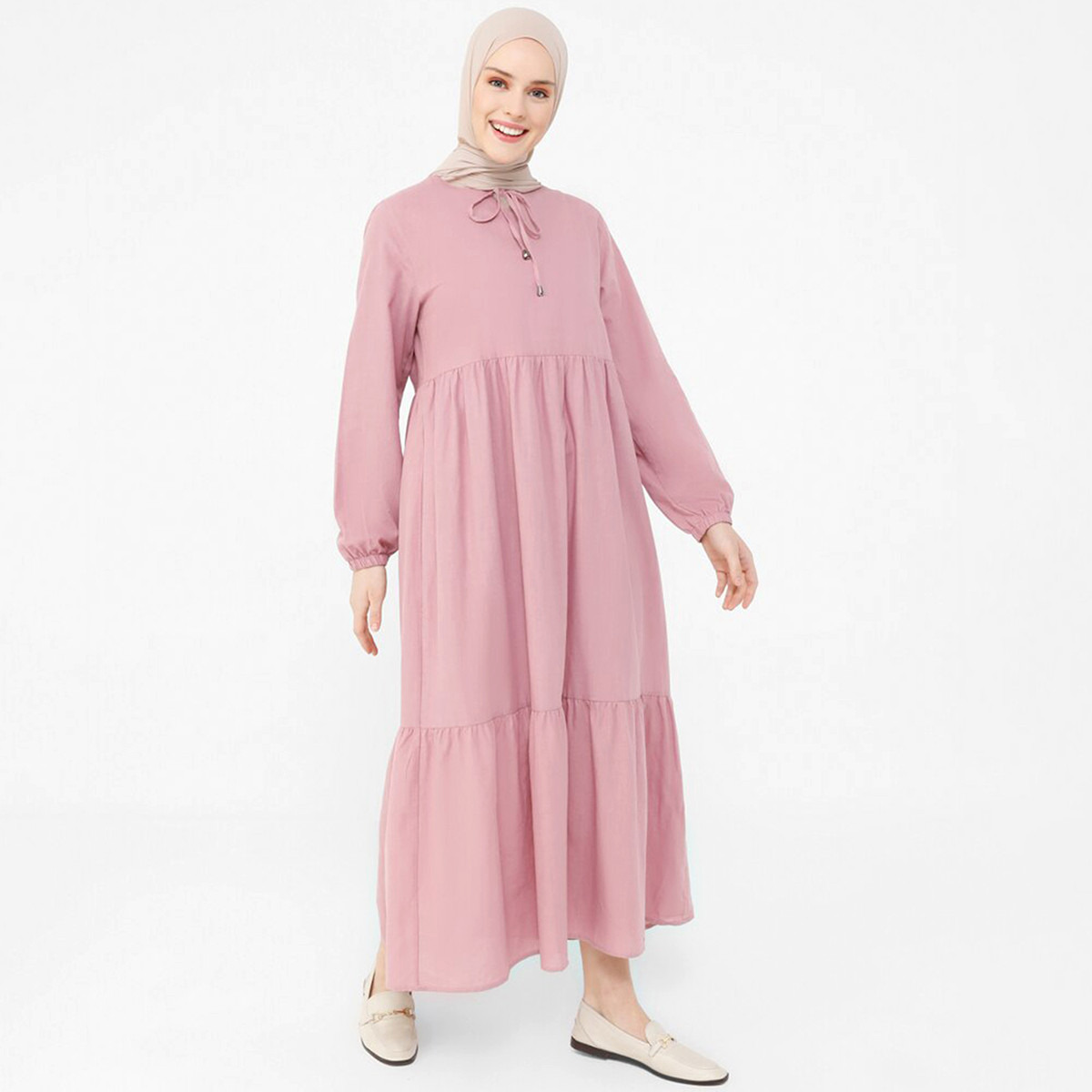 مودانيسا لون القرنفل طويل فستان-women-clothing-dresses-image-1