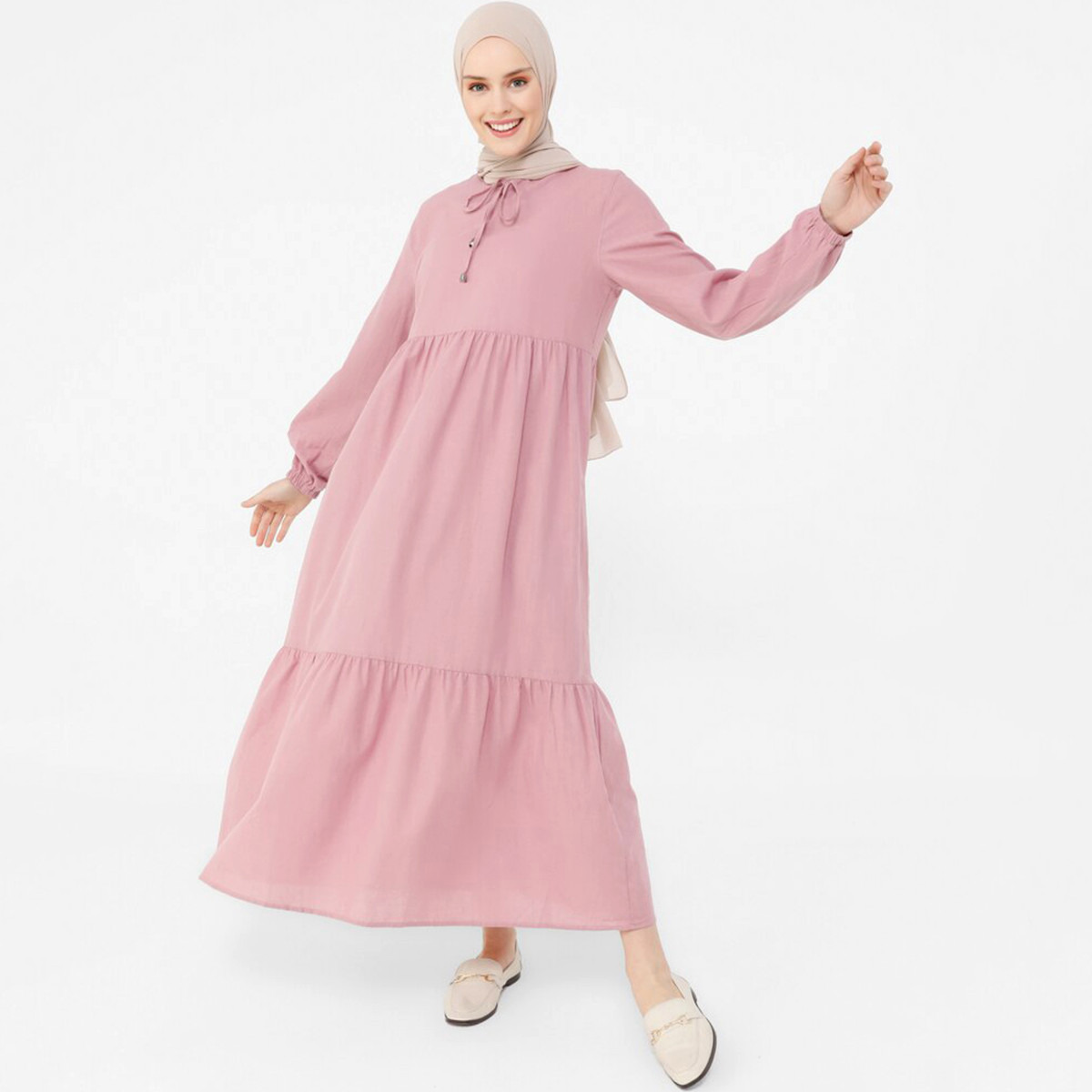 مودانيسا لون القرنفل طويل فستان-women-clothing-dresses-image-3