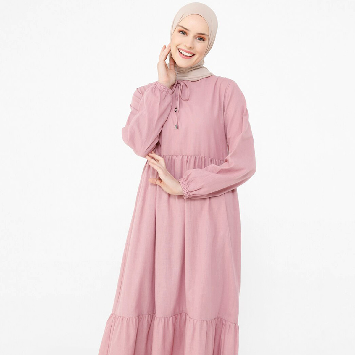 مودانيسا لون القرنفل طويل فستان-women-clothing-dresses-image-4