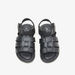 Juniors Solid Open Toe Sandals with Hook and Loop Closure-Boy%27s Sandals-thumbnail-2