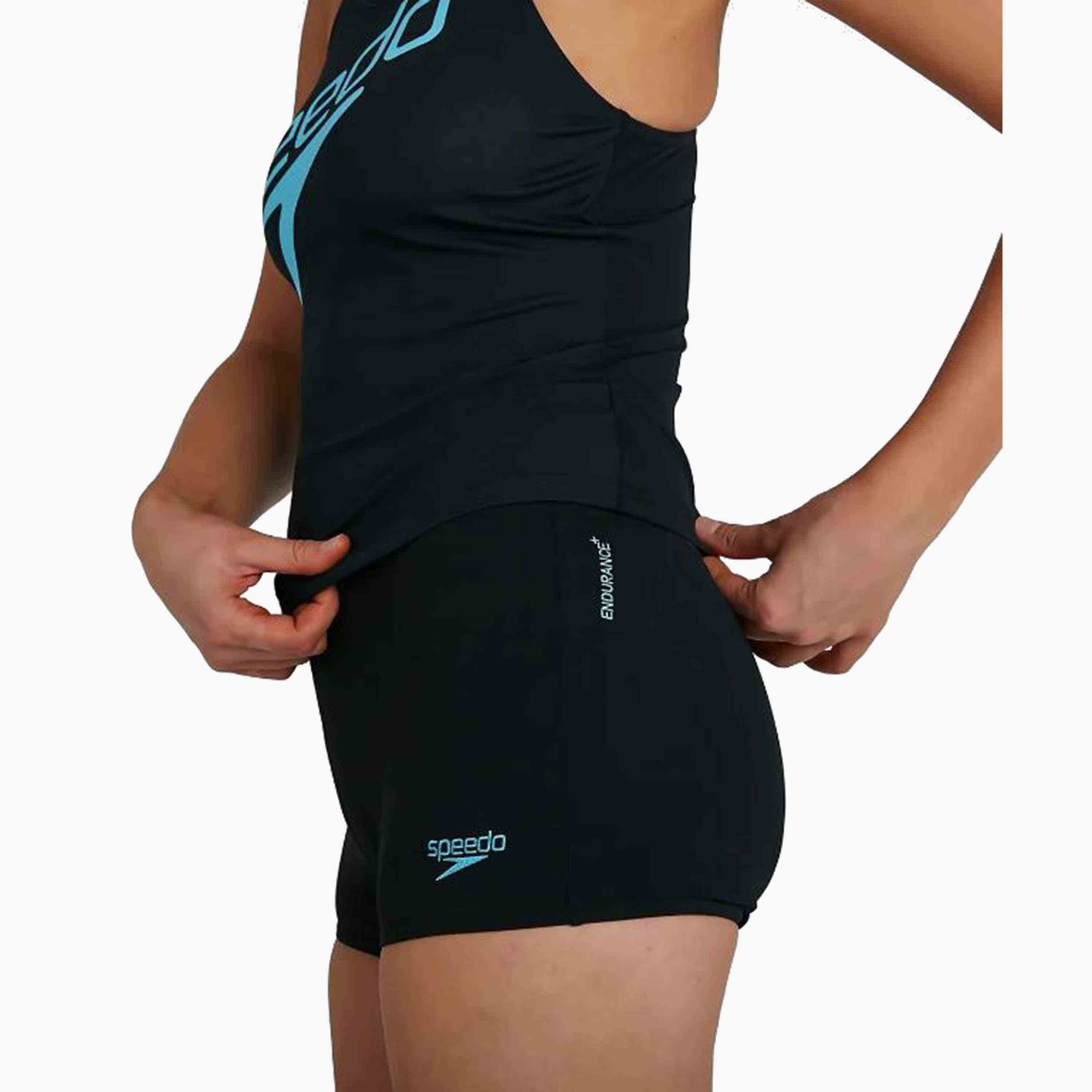 Speedo Boom Logo Placement Tankini, Womens Black/Light Adriatic-women-clothing-swimandbeach-swimsuits-image-5