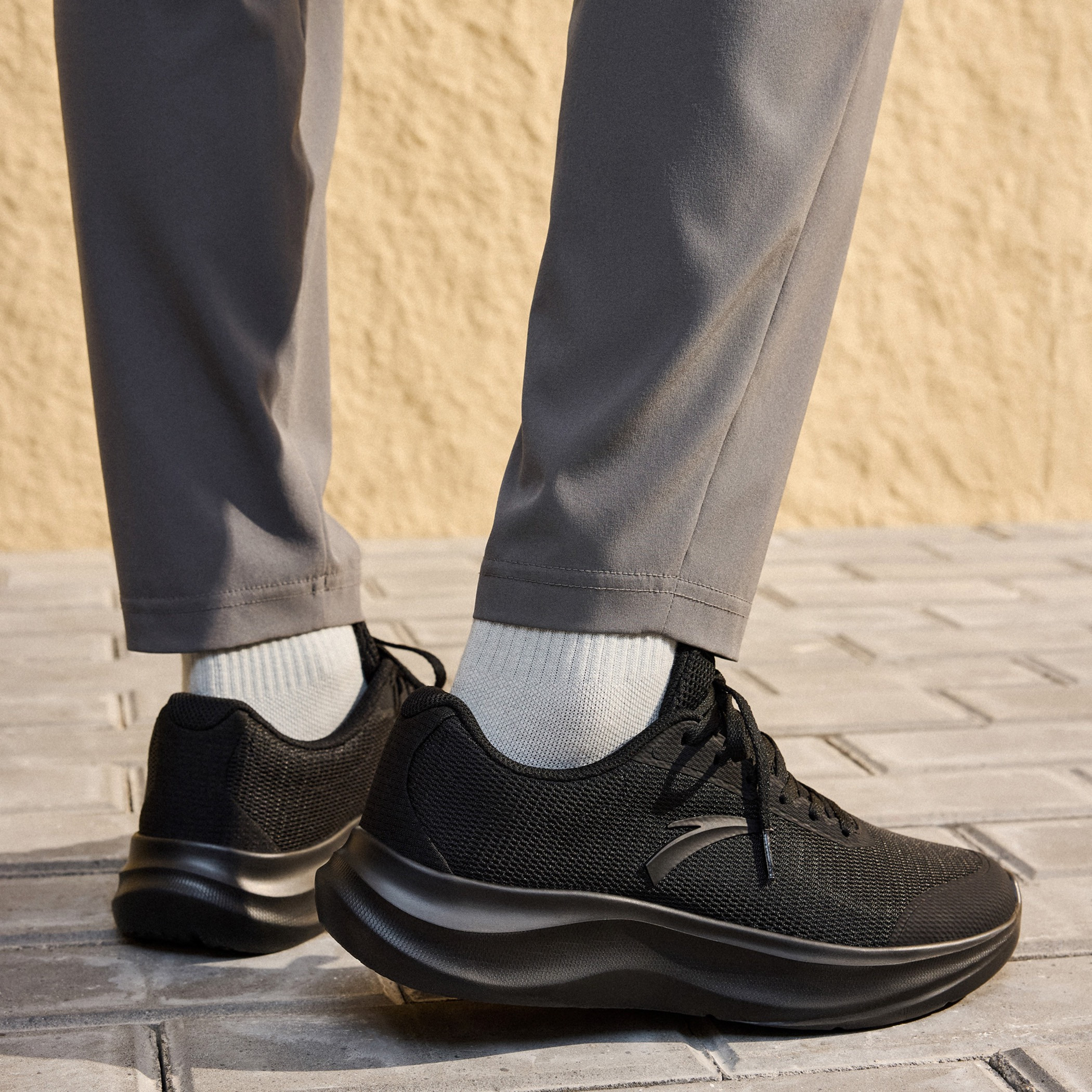  حذاء سنيكرز طول الكاحل برباط إغلاق للرجال من أنتا - ستار كلاود-sports-men-shoes-image-5