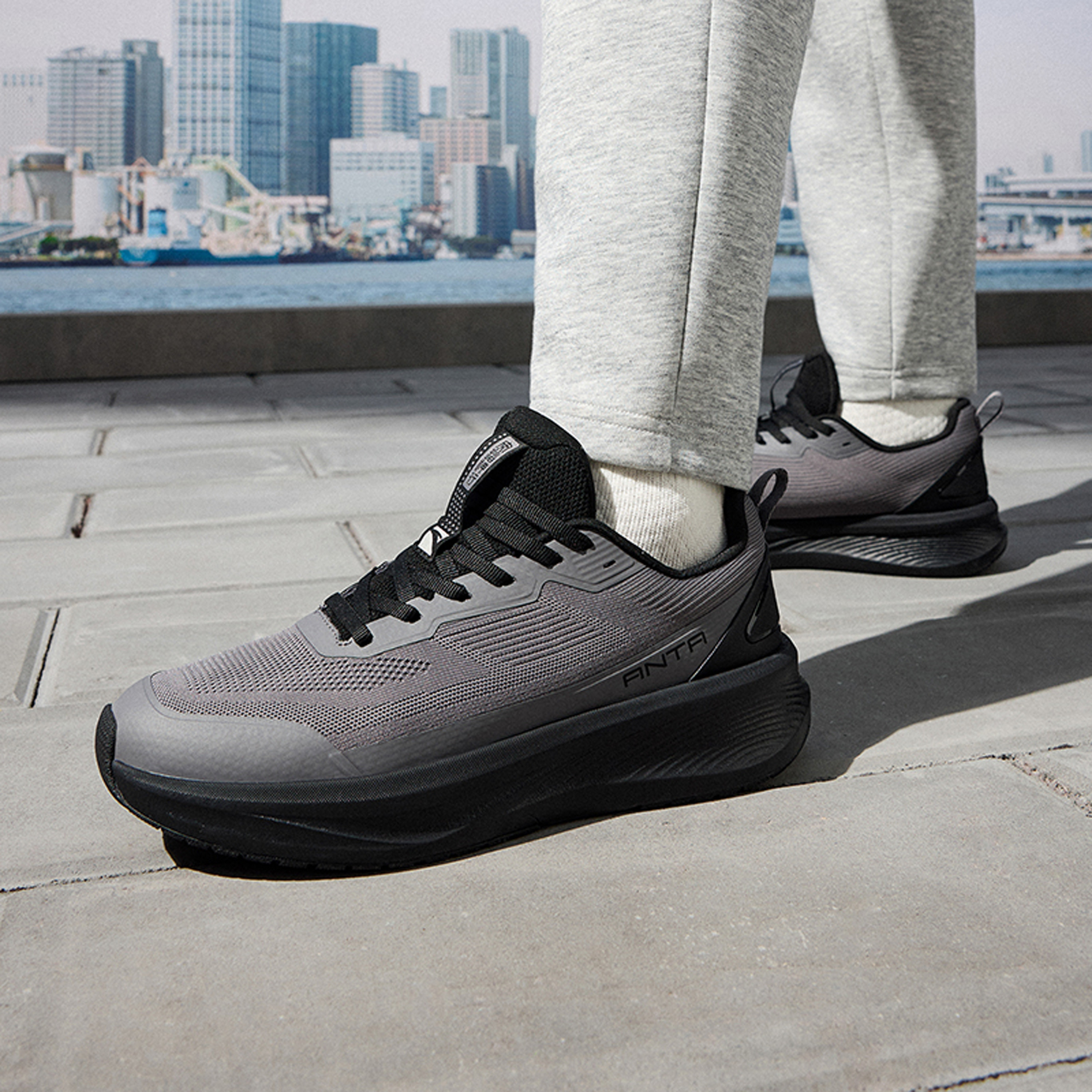 حذاء سنيكرز طول الكاحل برباط إغلاق للرجال من أنتا - إي بافر 13-men-shoes-sneakers-image-2