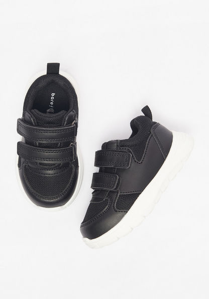 Barefeet Textured Sneakers with Hook and Loop Closure-Boy%27s Sneakers-image-1