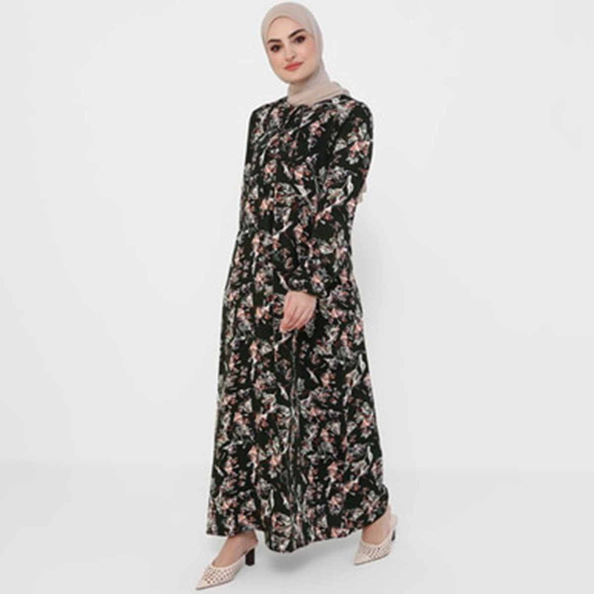 مودانيسا أسود طويل فستان-women-clothing-dresses-image-1