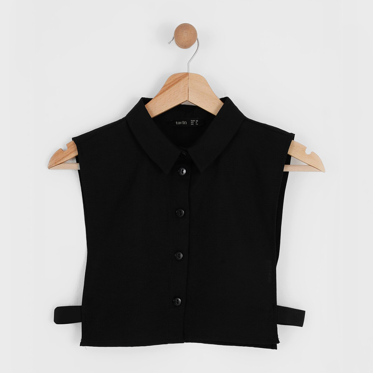 تونيك نسائي من مودانيسا بلون اسود سادة برقبة دائرية مع ازرار-women-clothing-shirtsandblouses-blouses-image-2