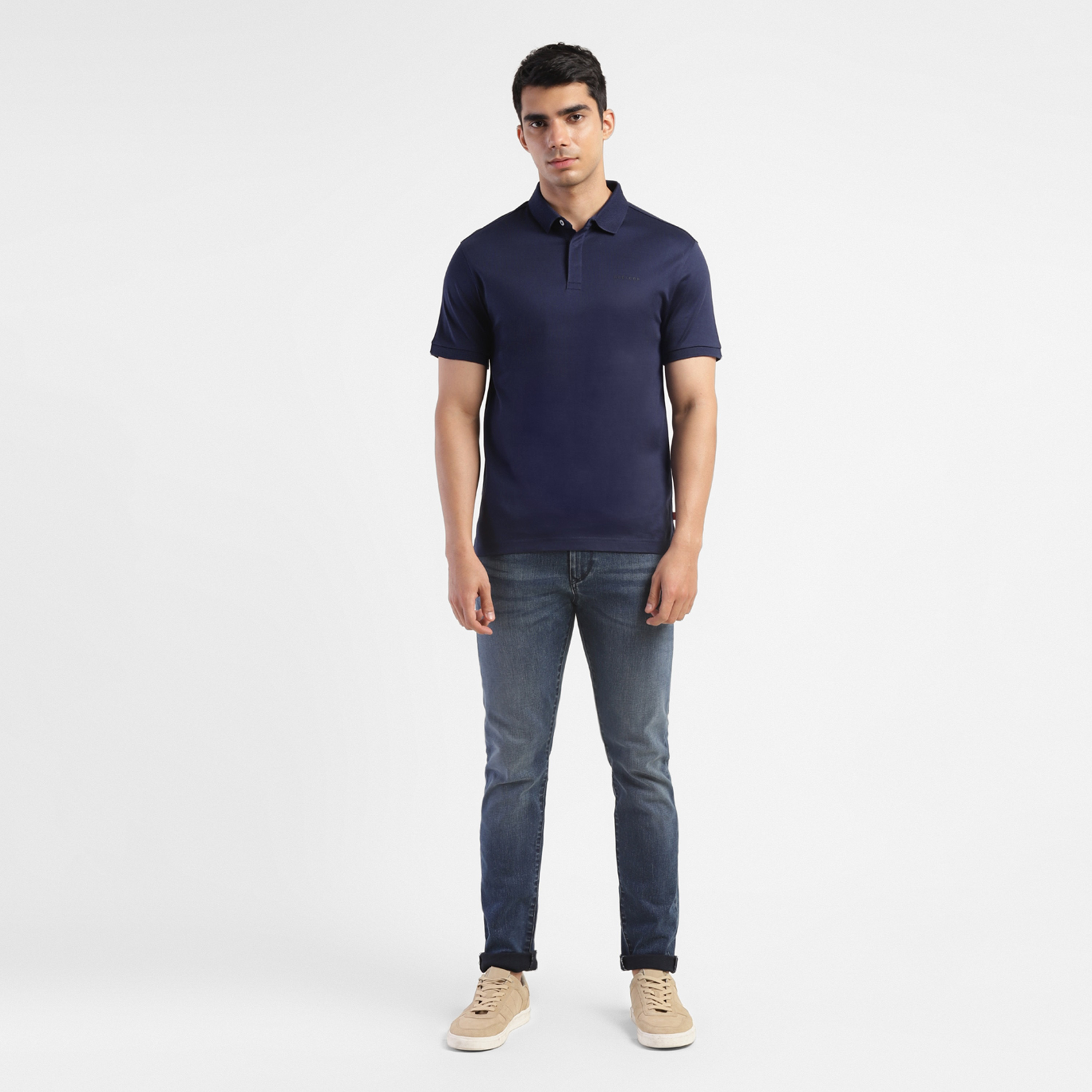 Levi's Plain Collared Short Sleeves Polo T-Shirt-men-clothing-tshirtsandpolos-polos-image-2