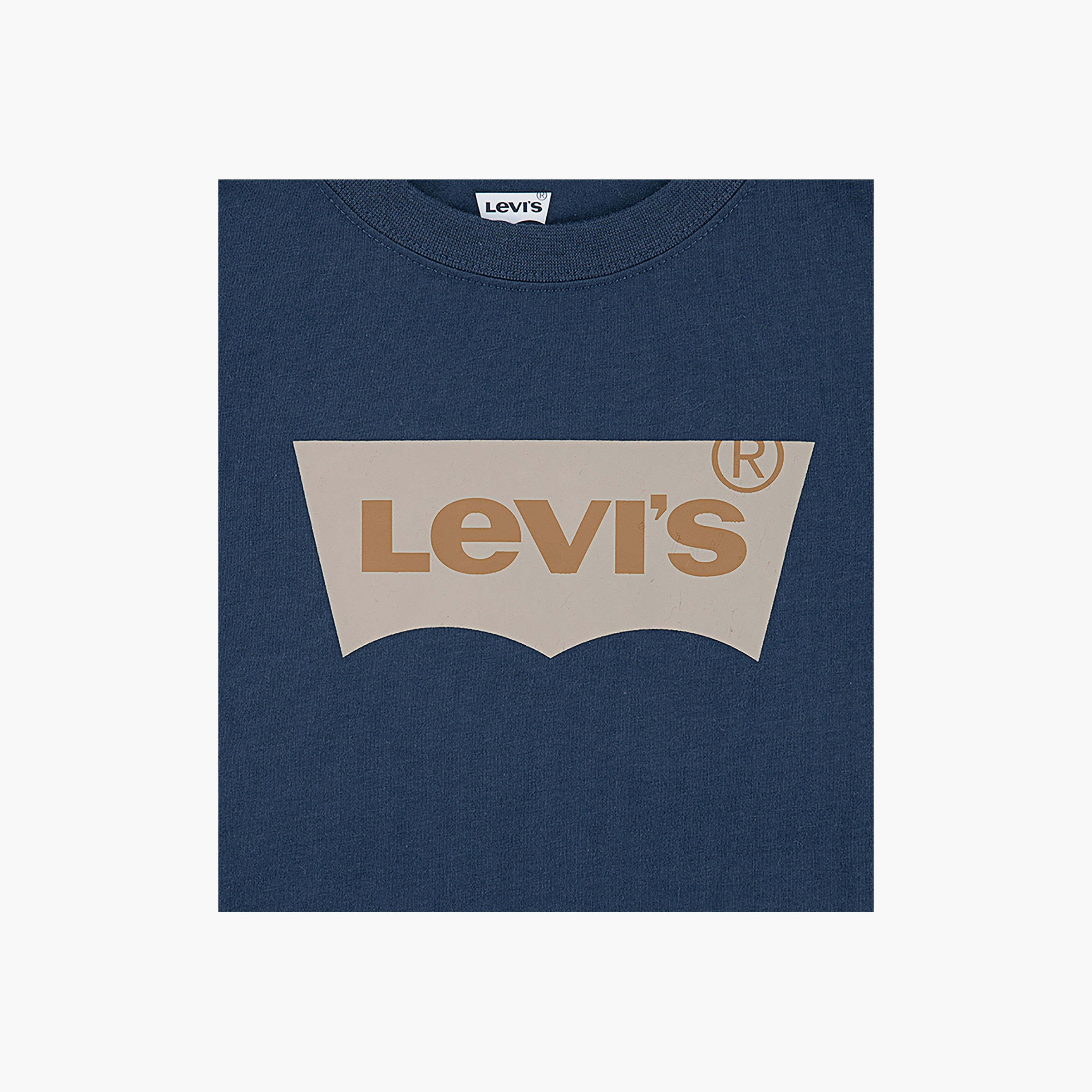 تيشيرت باتوينج بياقة دائرية وأكمام قصيرة مطبوع عليه شعار من ليفايس-boys-clothing-tshirtsandpolos-image-3