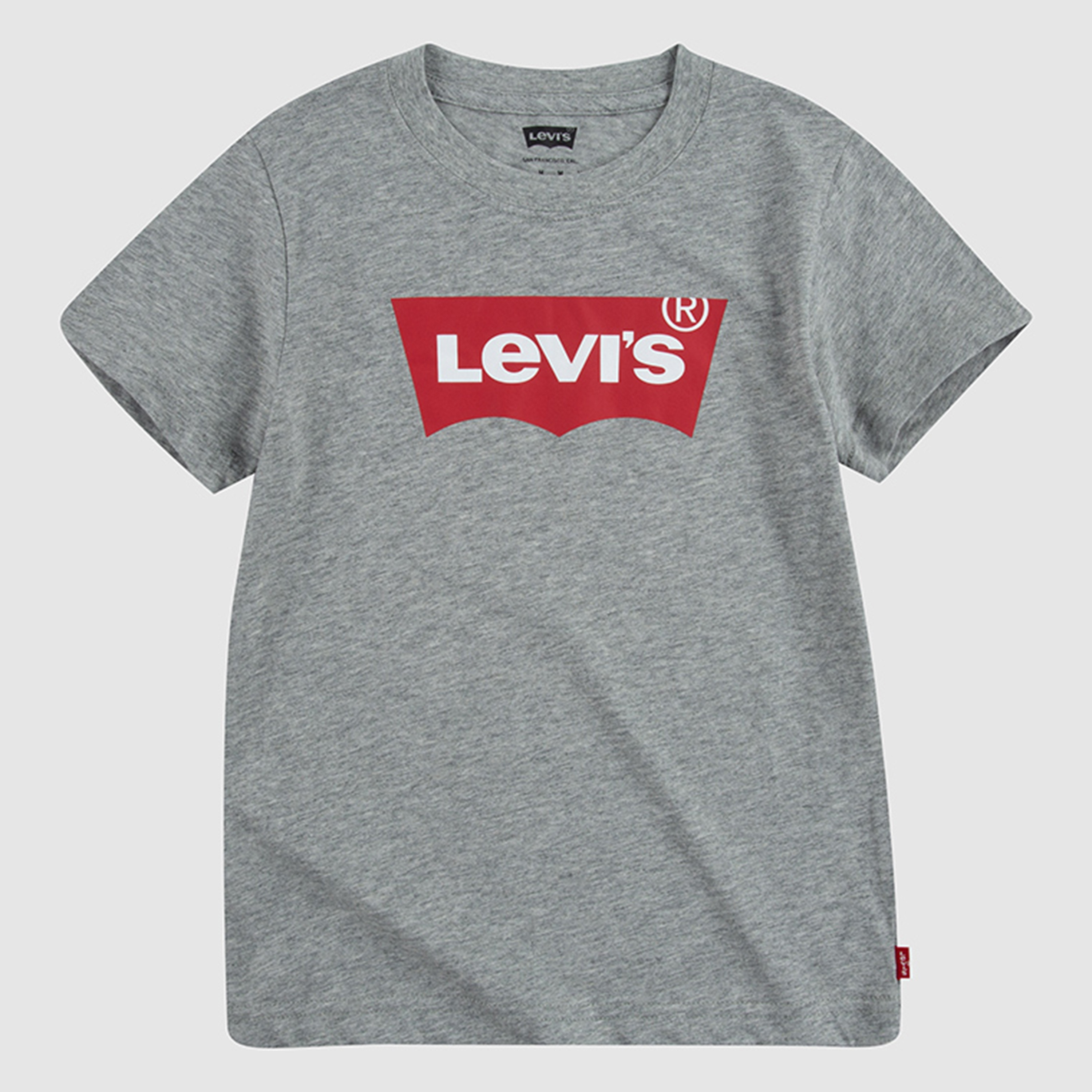 Levi's Boys Grey Logo Crew Neck Short Sleeves T-Shirt-baby-boys-clothing-shirts-image-1