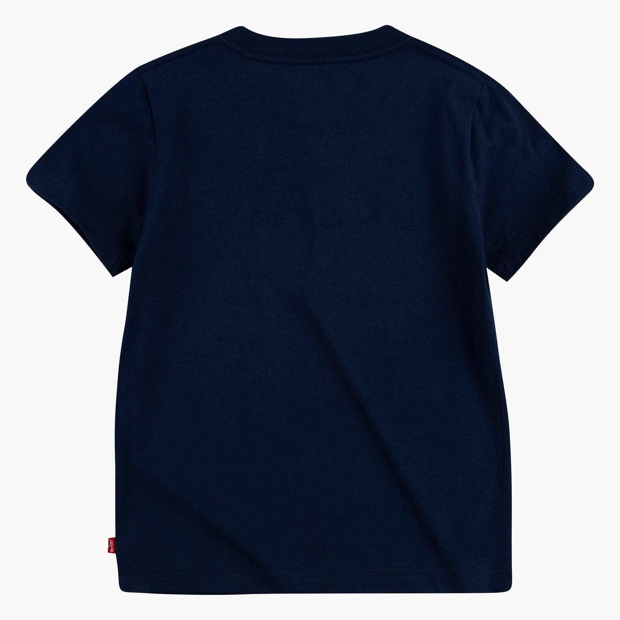 Levis Kids Unisex Navy Blue Logo Crew Neck Short Sleeves T-Shirt-baby-boys-clothing-shirts-image-2