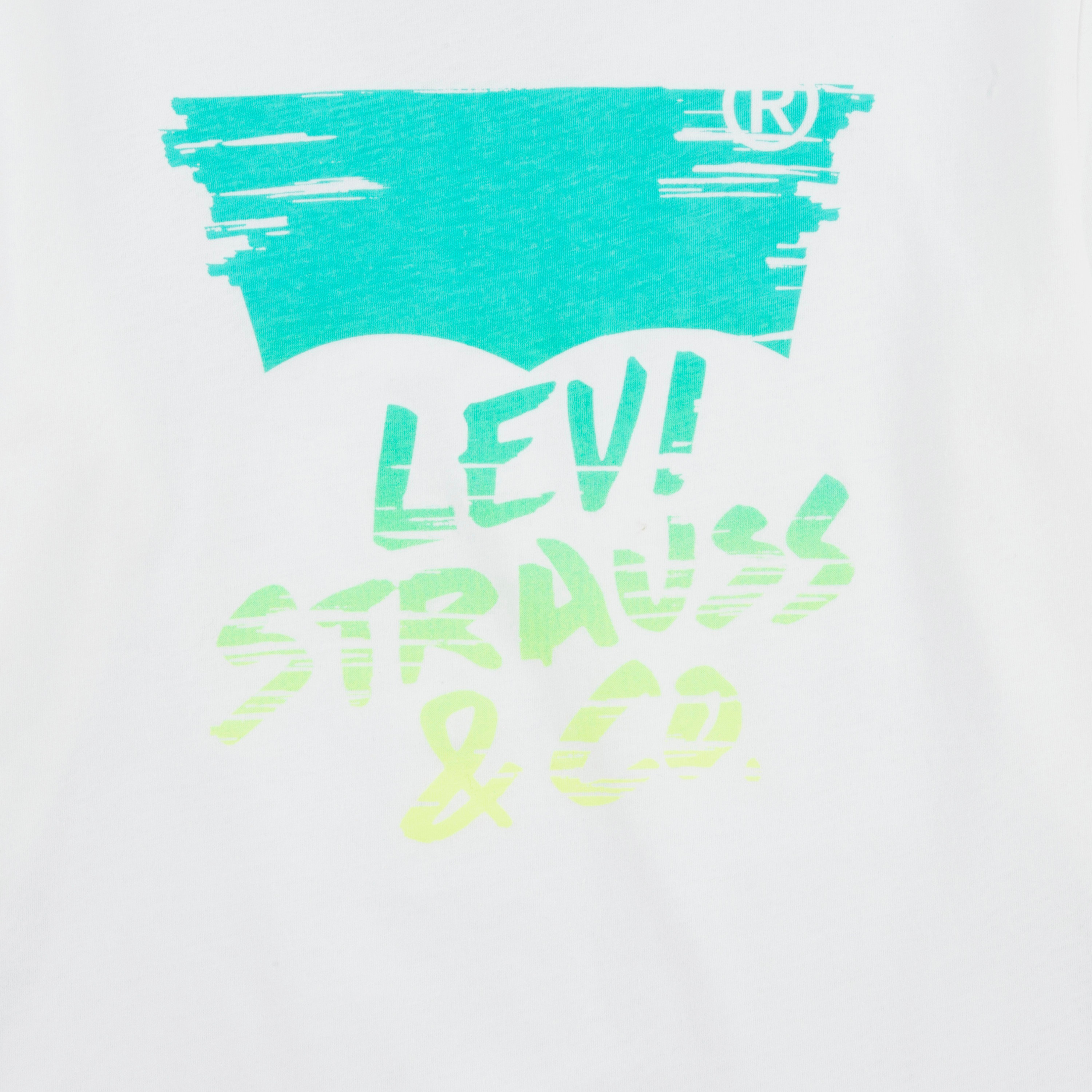 This stylish T-shirt exudes class and sophistication, with its sleek design and attention-grabbing logo print on the front. Perfect for any occasion, this versatile piece can be effortlessly paired with jeans and sneakers for a complete and trendy look. Elevate your kid's style game with this charming and fashionable Levi's T-shirt. Don't miss out on the opportunity to enhance their wardrobe with this timeless and iconic piece.-boys-clothing-tshirtsandpolos-image-2
