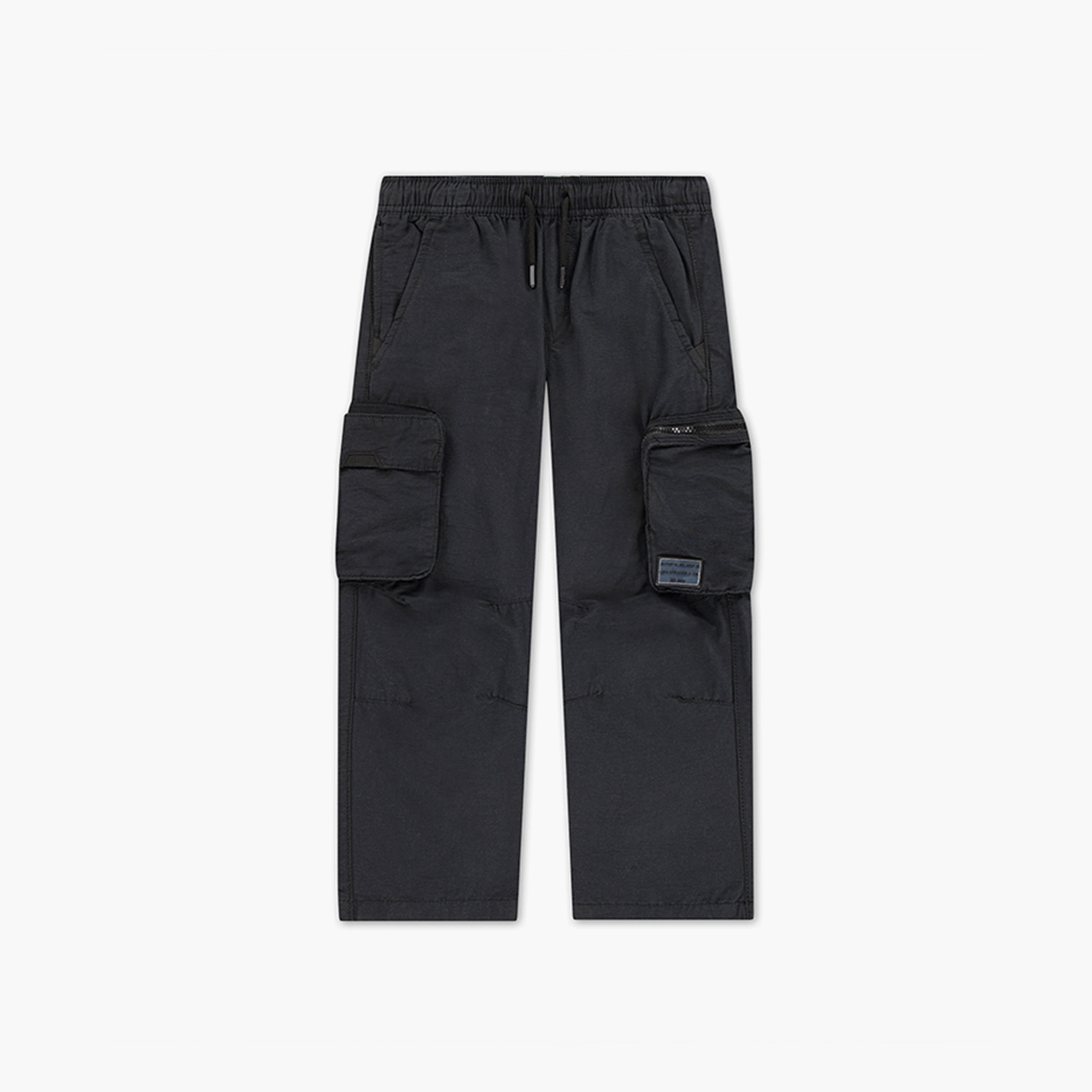 Levi's Solid Elasticated Cargo Pants-boys-clothing-bottoms-trousers-image-1