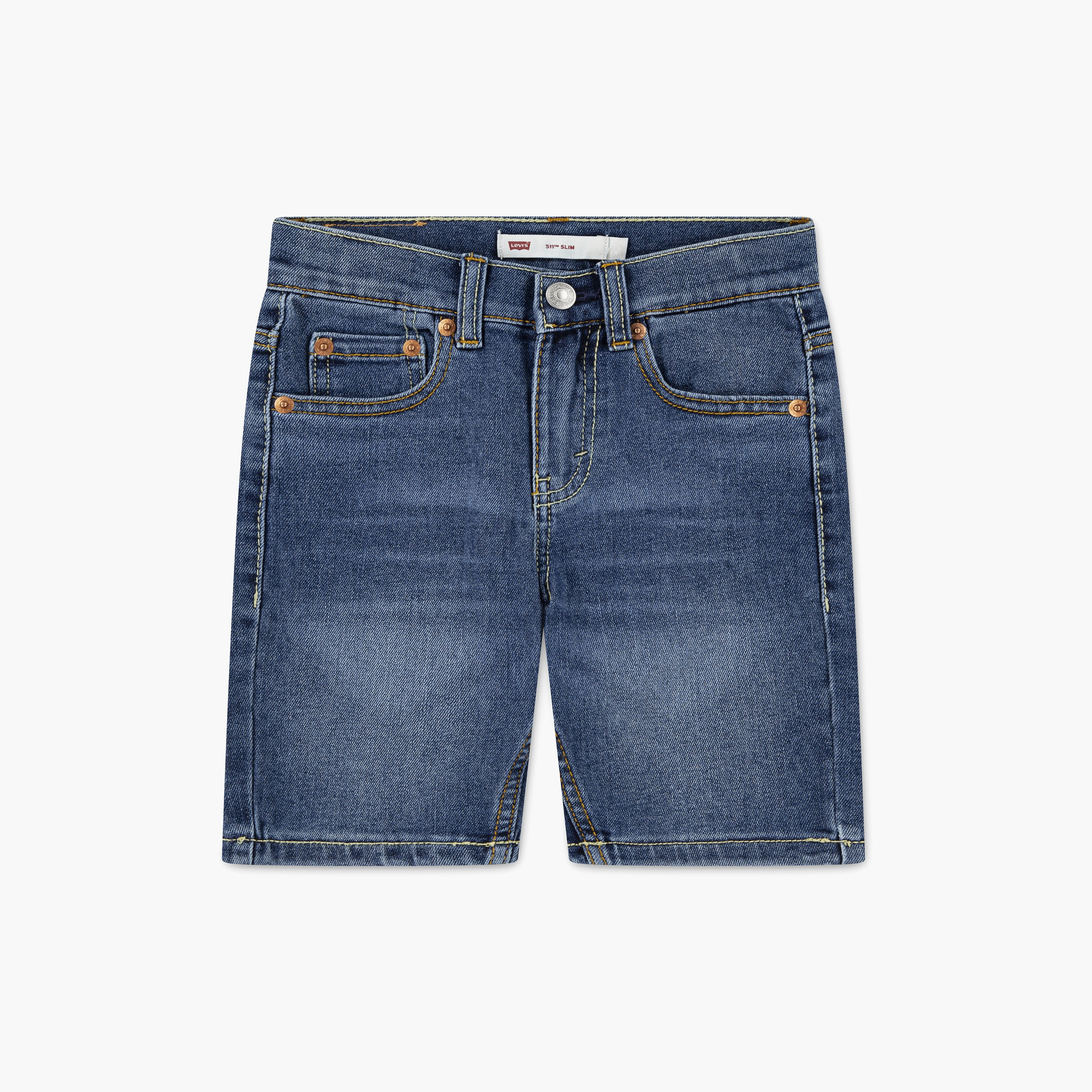 Levi's LVB New 511 Slim Fit Denim Shorts-boys-clothing-bottoms-shorts-image-1