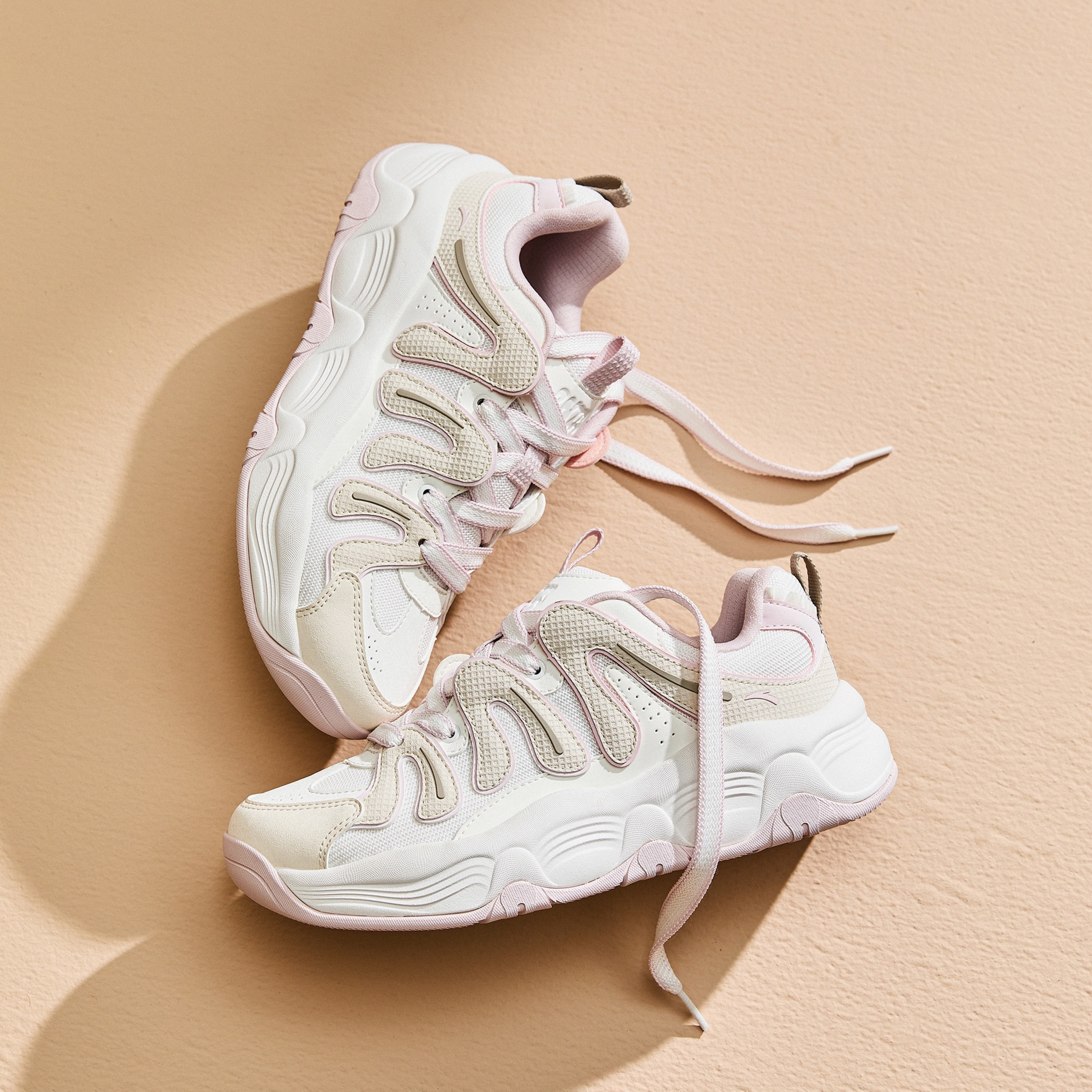 ANTA Women Lace-Up Sneakers - MILKSHAKE V2-sports-women-shoes-image-2