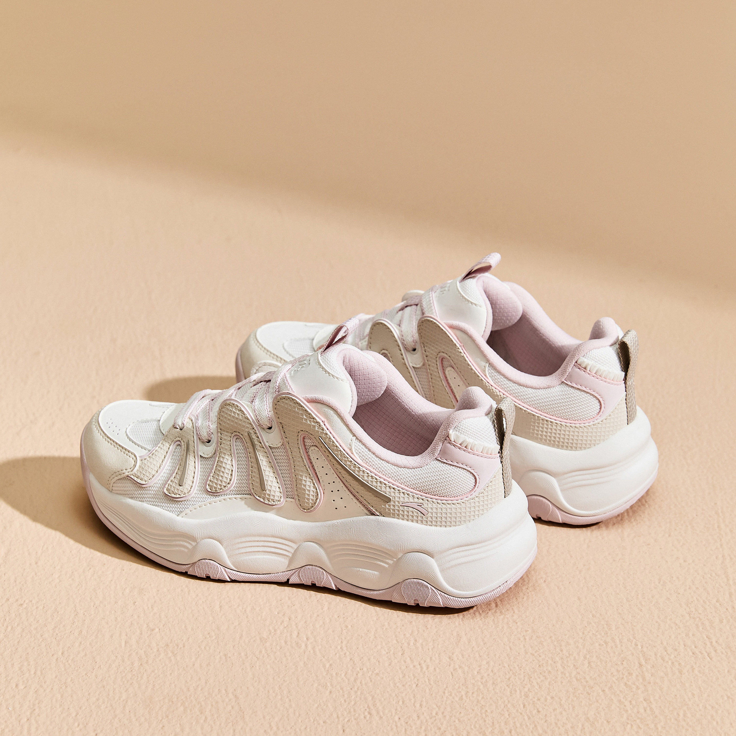 ANTA Women Lace-Up Sneakers - MILKSHAKE V2-sports-women-shoes-image-4