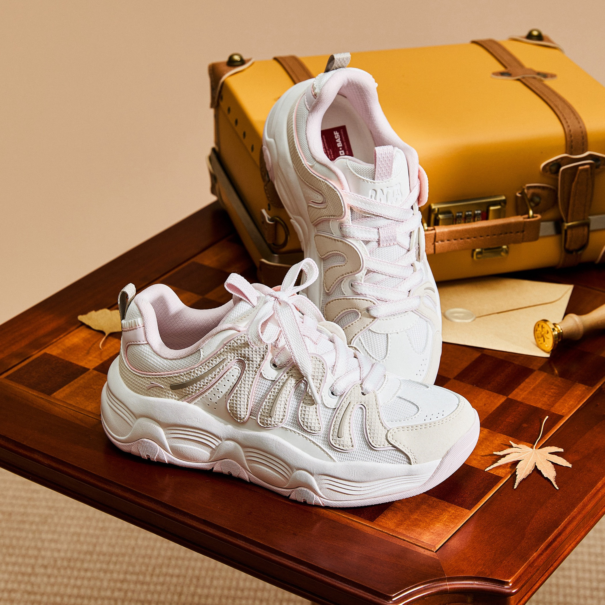 ANTA Women Lace-Up Sneakers - MILKSHAKE V2-sports-women-shoes-image-5
