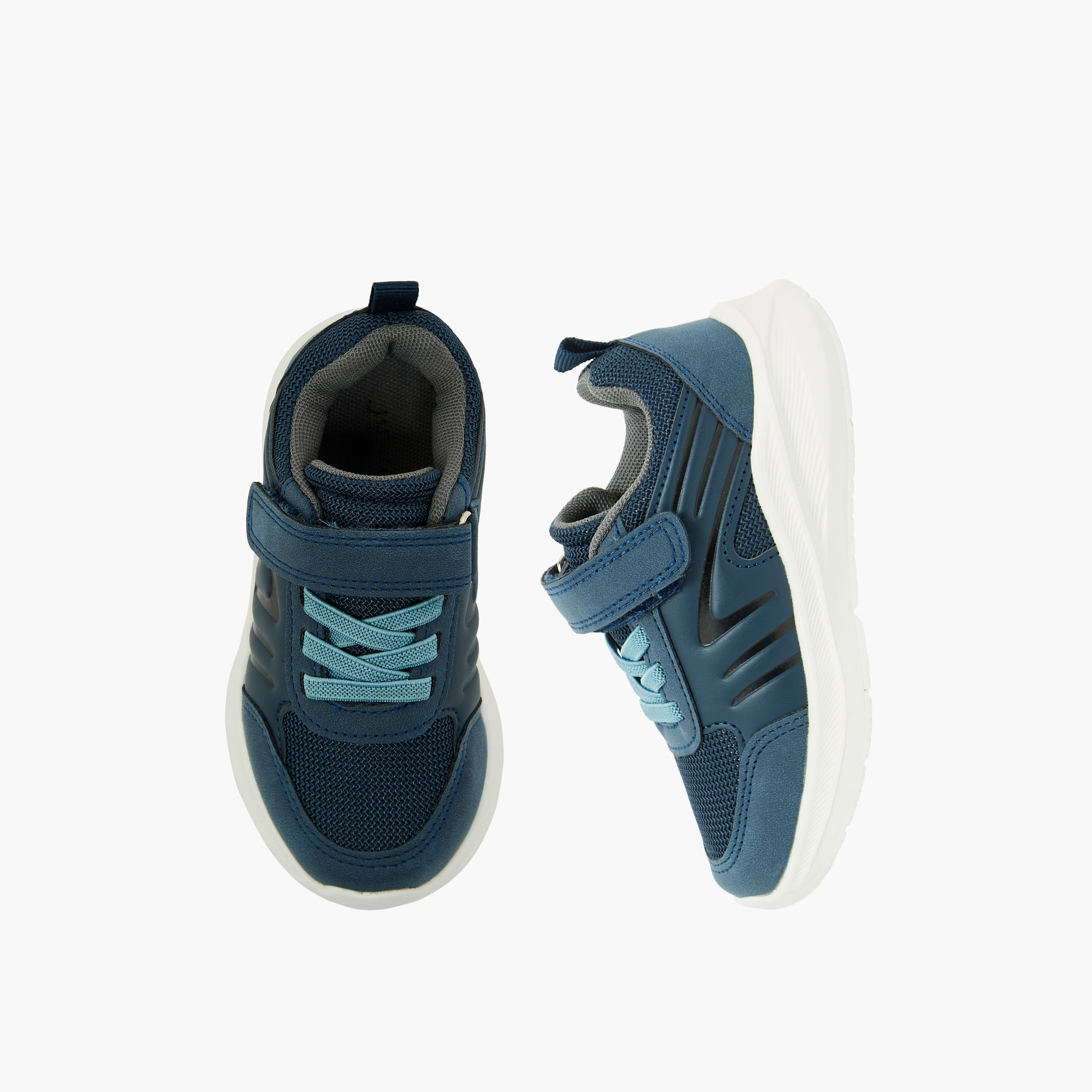 Juniors Boys Hook & Loop Ankle Sneakers-boys-shoes-sneakers-image-1