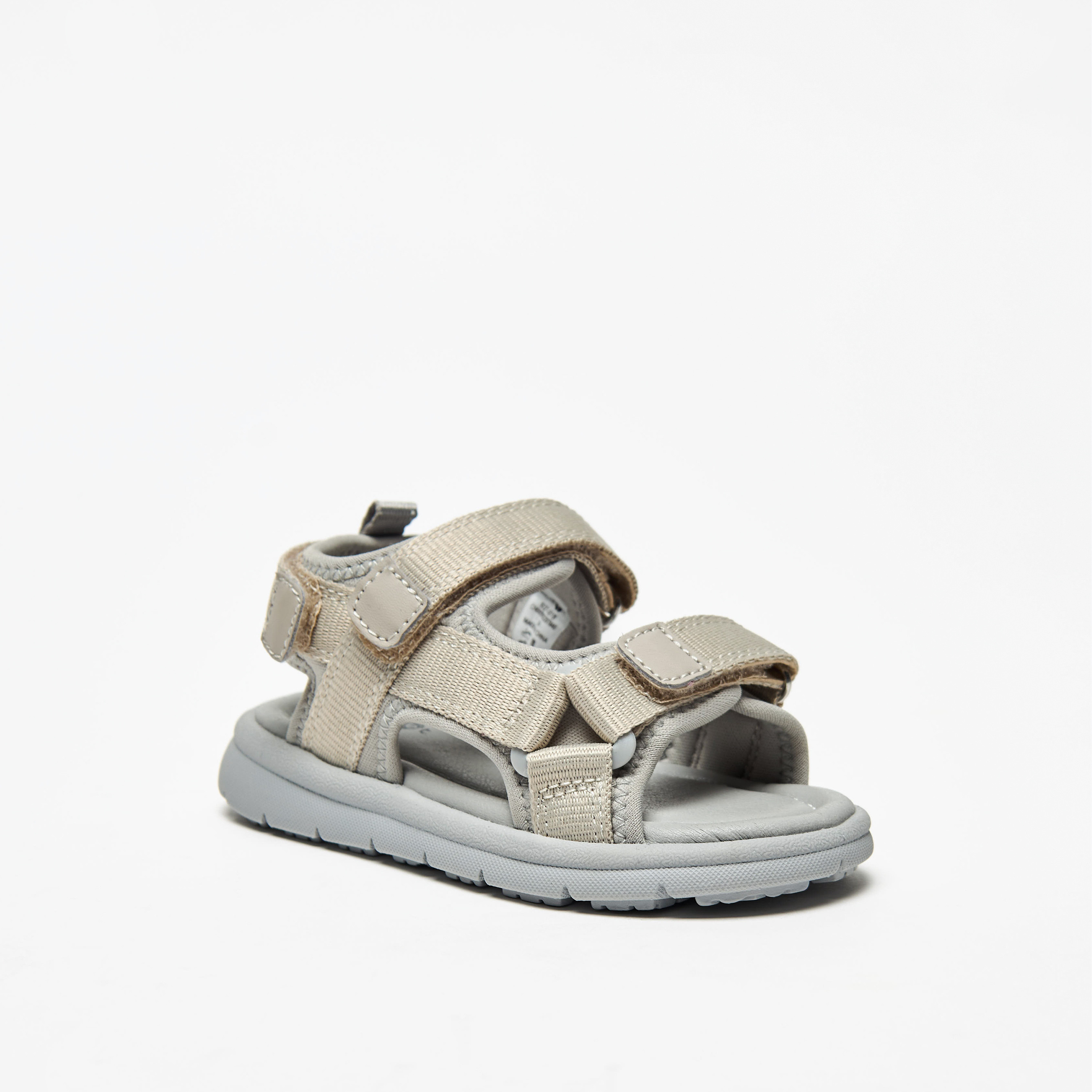 Barefeet Textured Floaters with Hook and Loop Closure-boys-shoes-sandals-image-1