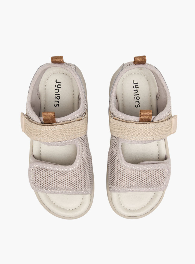 صندل مسطح بارز الملمس بشريط إغلاق لاصق من جونيورز-boys-shoes-sandals-image-1