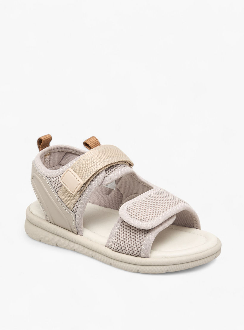 صندل مسطح بارز الملمس بشريط إغلاق لاصق من جونيورز-boys-shoes-sandals-image-2