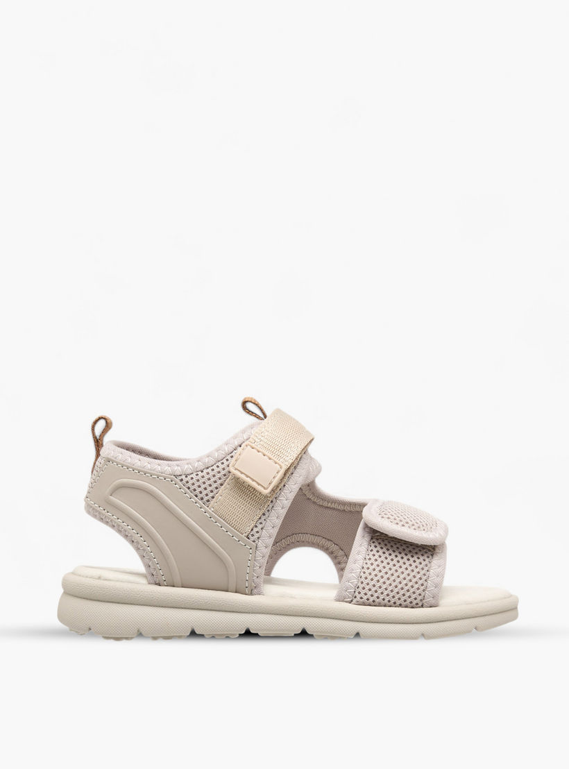 صندل مسطح بارز الملمس بشريط إغلاق لاصق من جونيورز-boys-shoes-sandals-image-3