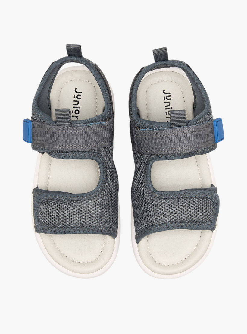 صندل مسطح بارز الملمس بشريط إغلاق لاصق من جونيورز-boys-shoes-sandals-image-1
