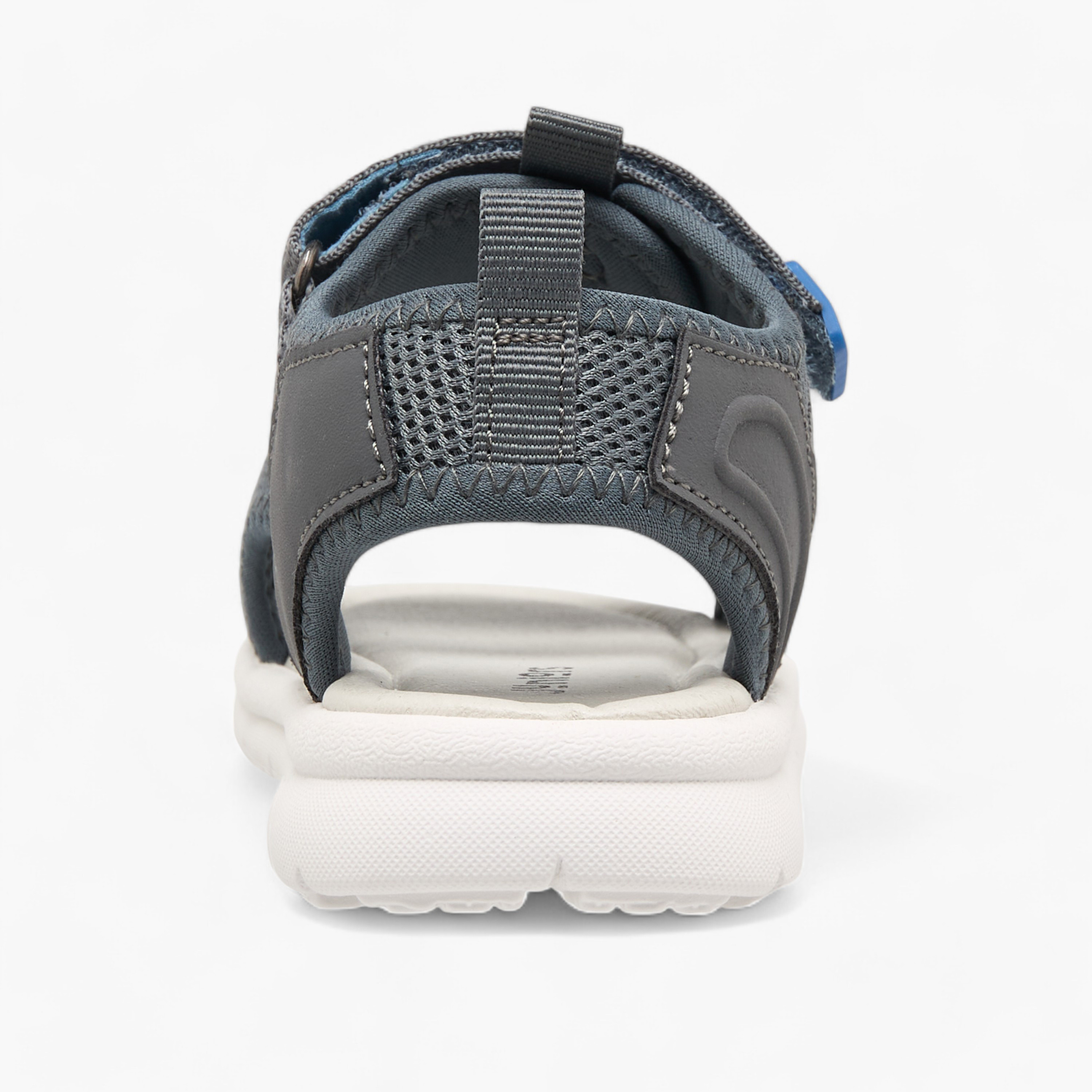 Juniors Textured Floaters with Hook and Loop Closure-boys-shoes-sandals-image-4