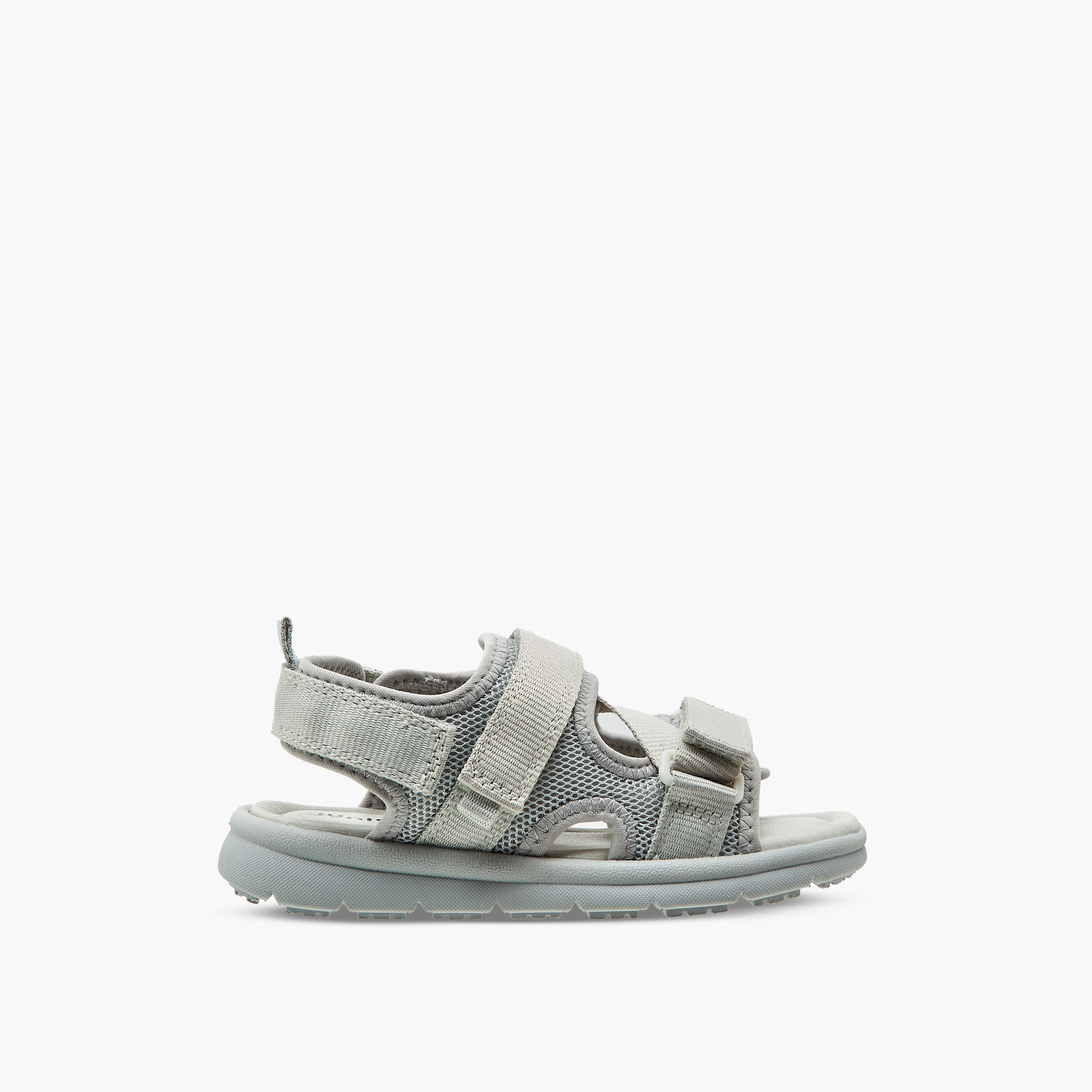 Juniors Textured Floaters with Hook and Loop Closure-boys-shoes-sandals-image-2