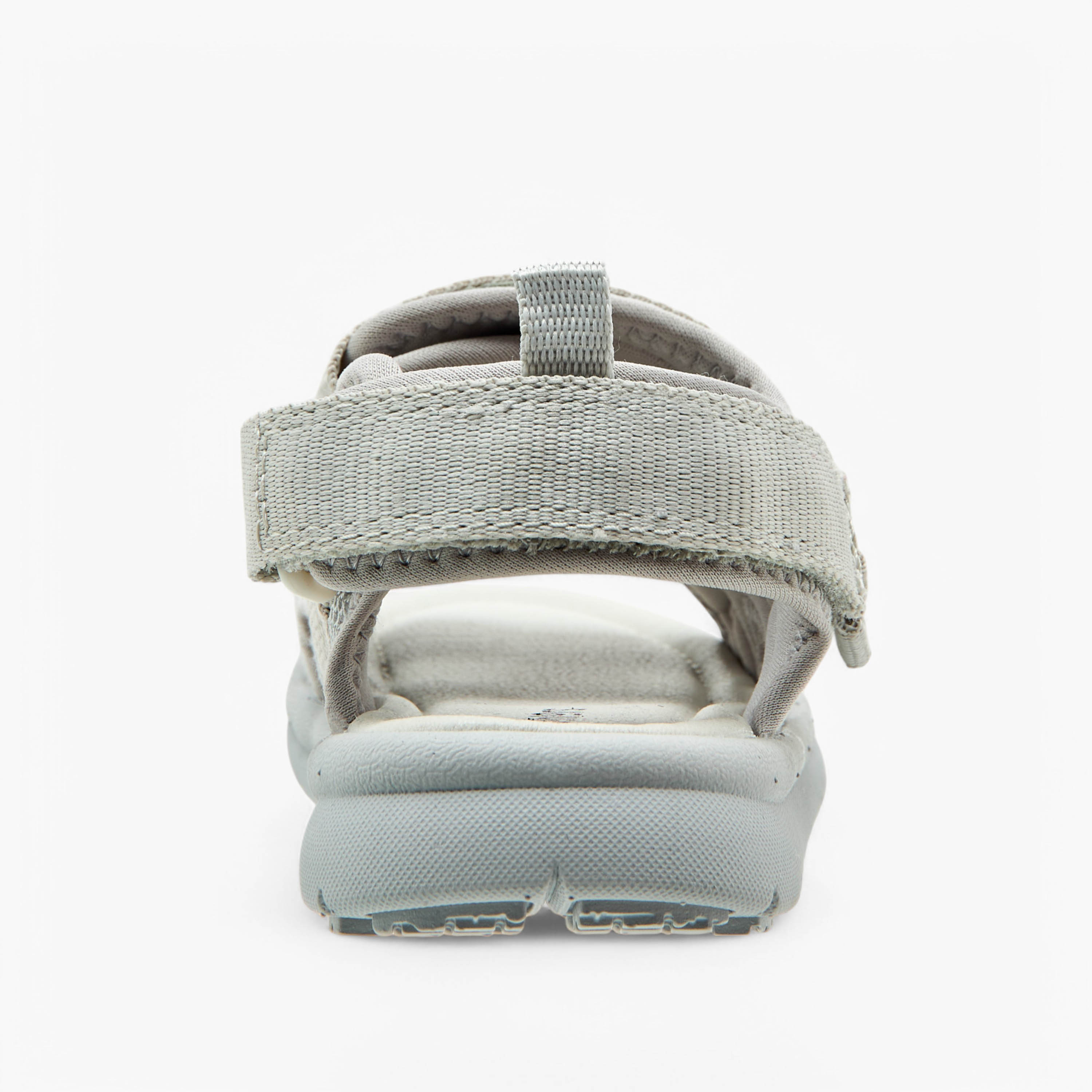 Juniors Textured Floaters with Hook and Loop Closure-boys-shoes-sandals-image-4